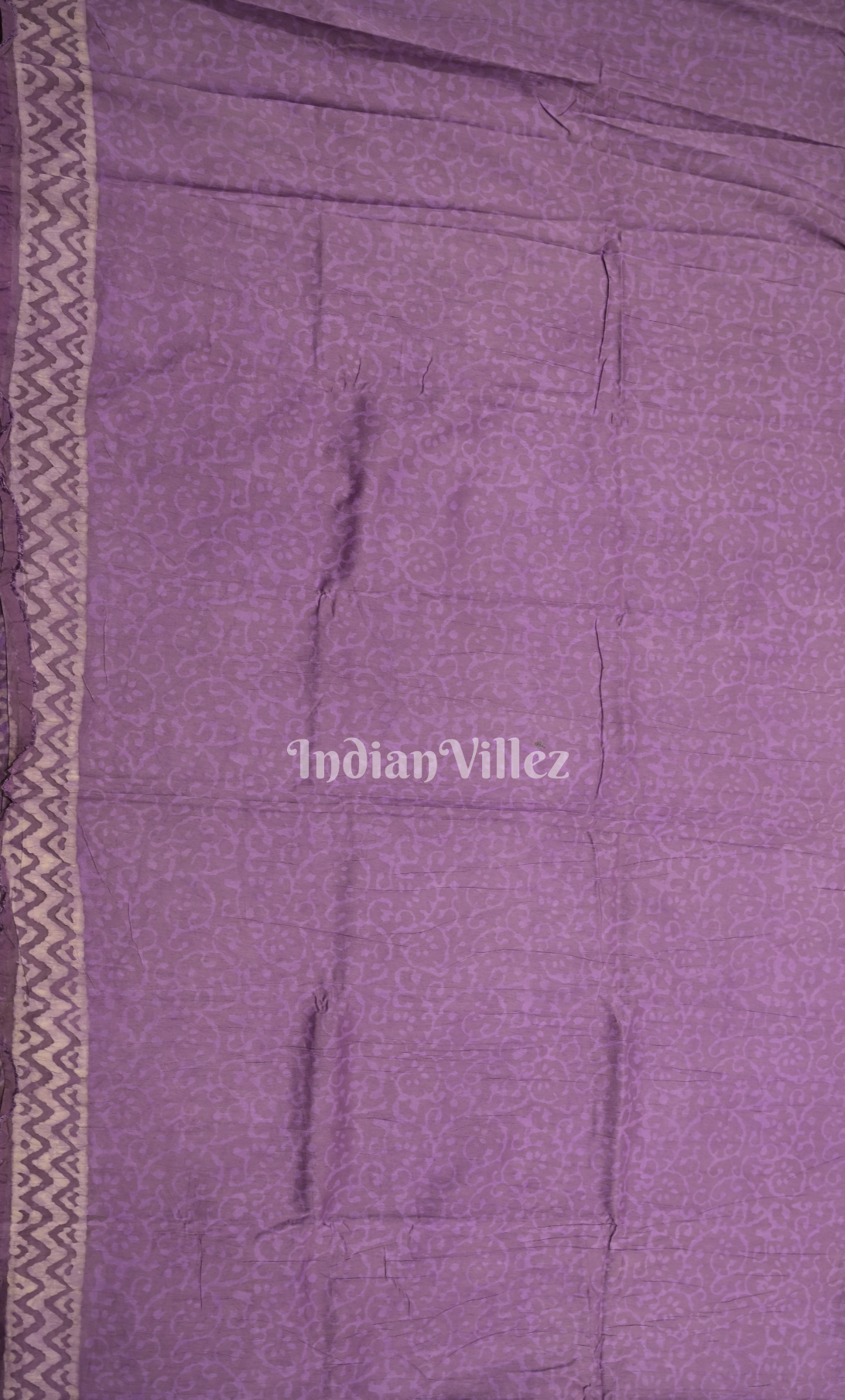 Purple Dabu Block Printed Chanderi Silk Suit Sets 