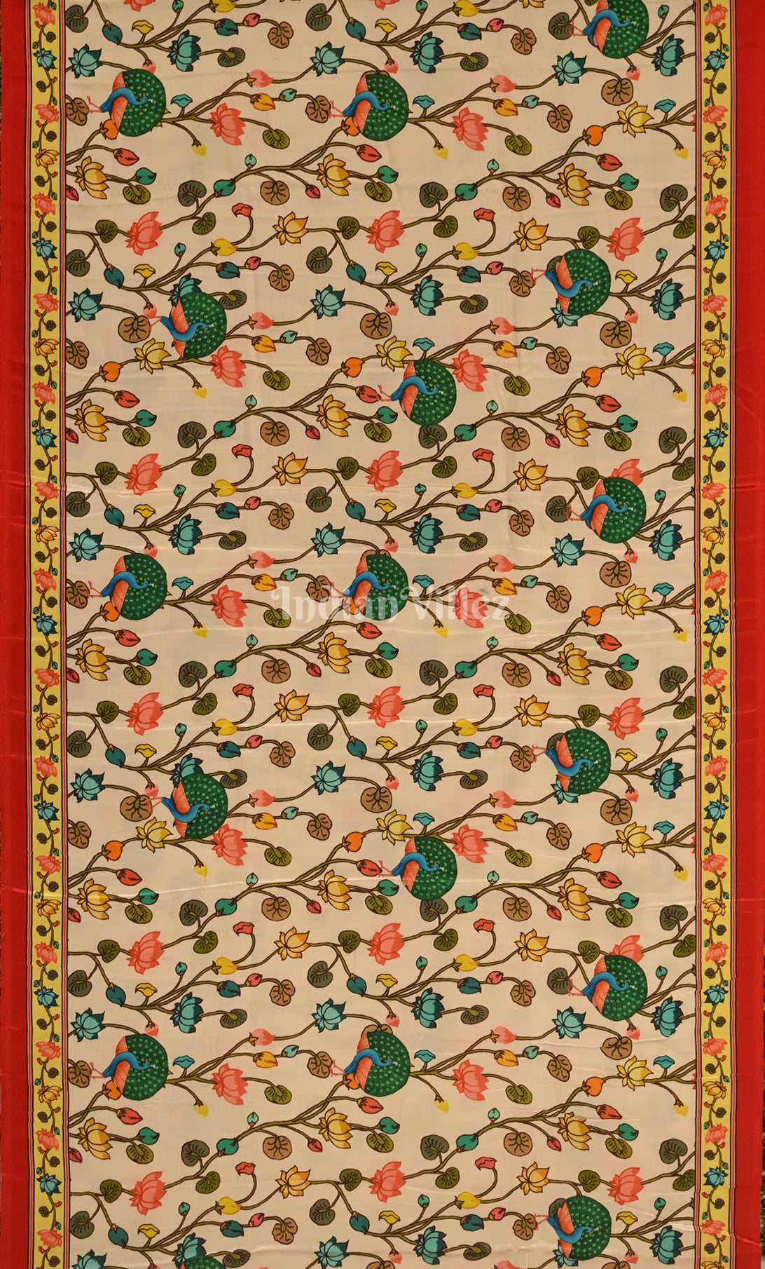 Beautiful Designer Off White with Multicolor Bandhej Gajji Silk Saree