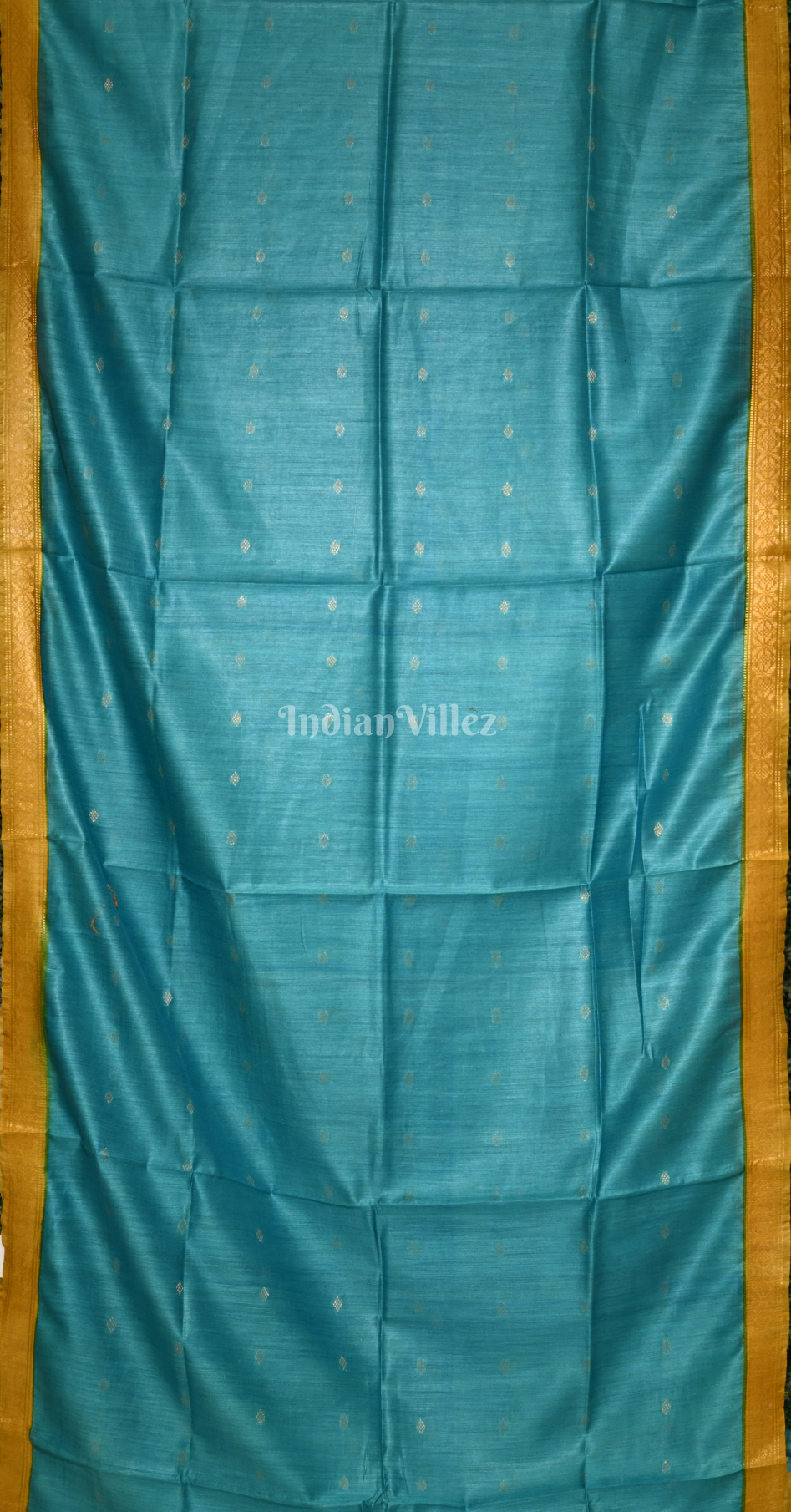Blue Yellow Pure Kanjivaram Soft Silk Saree
