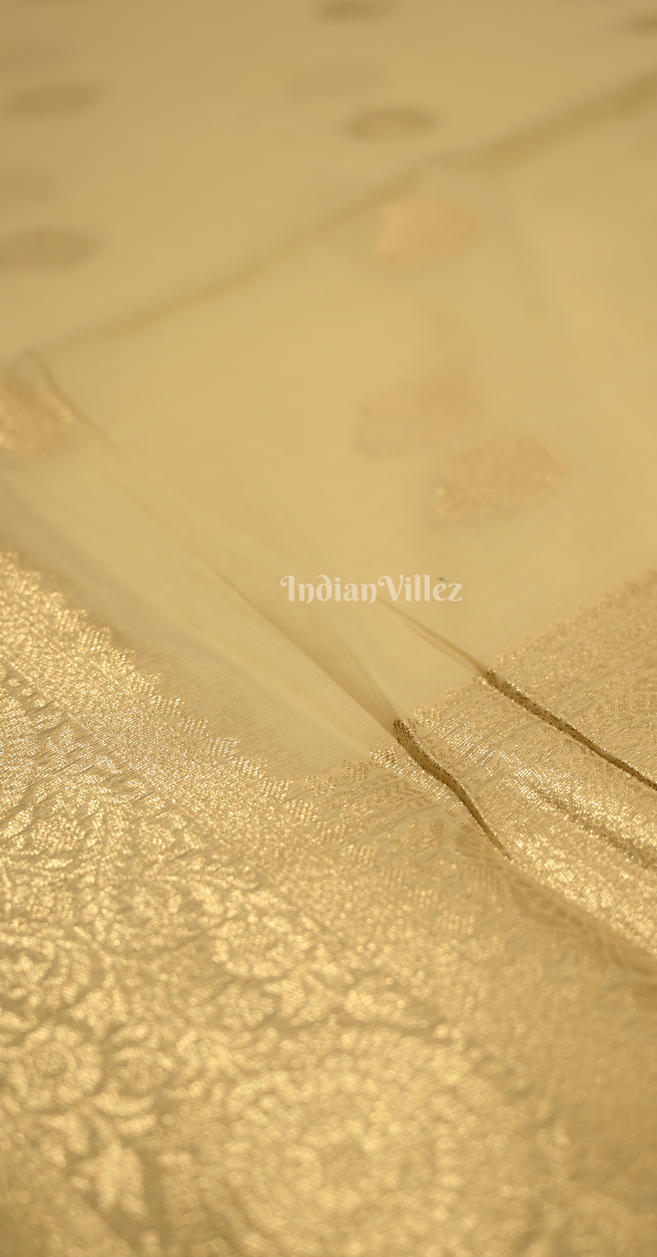 Off White Modal Silk Saree