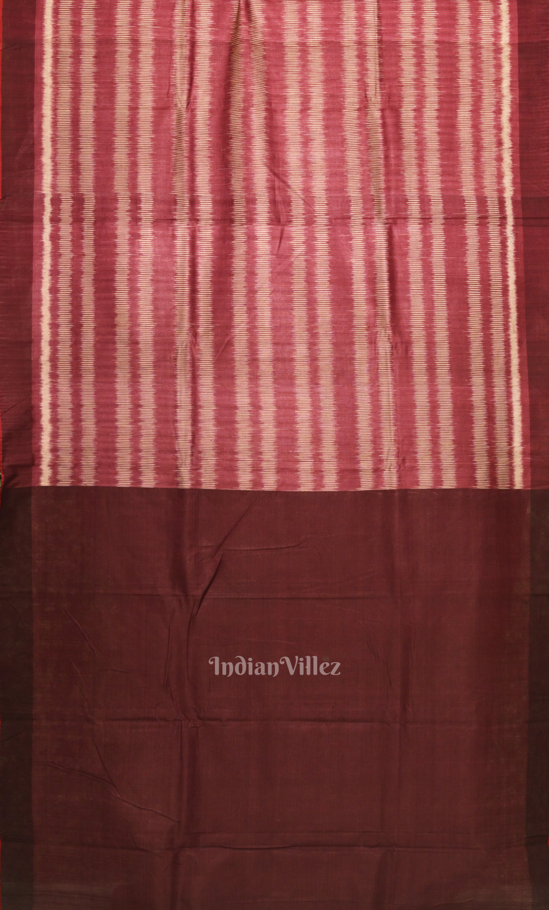 Maroon Coffee Gopalpur Tussar Silk Saree