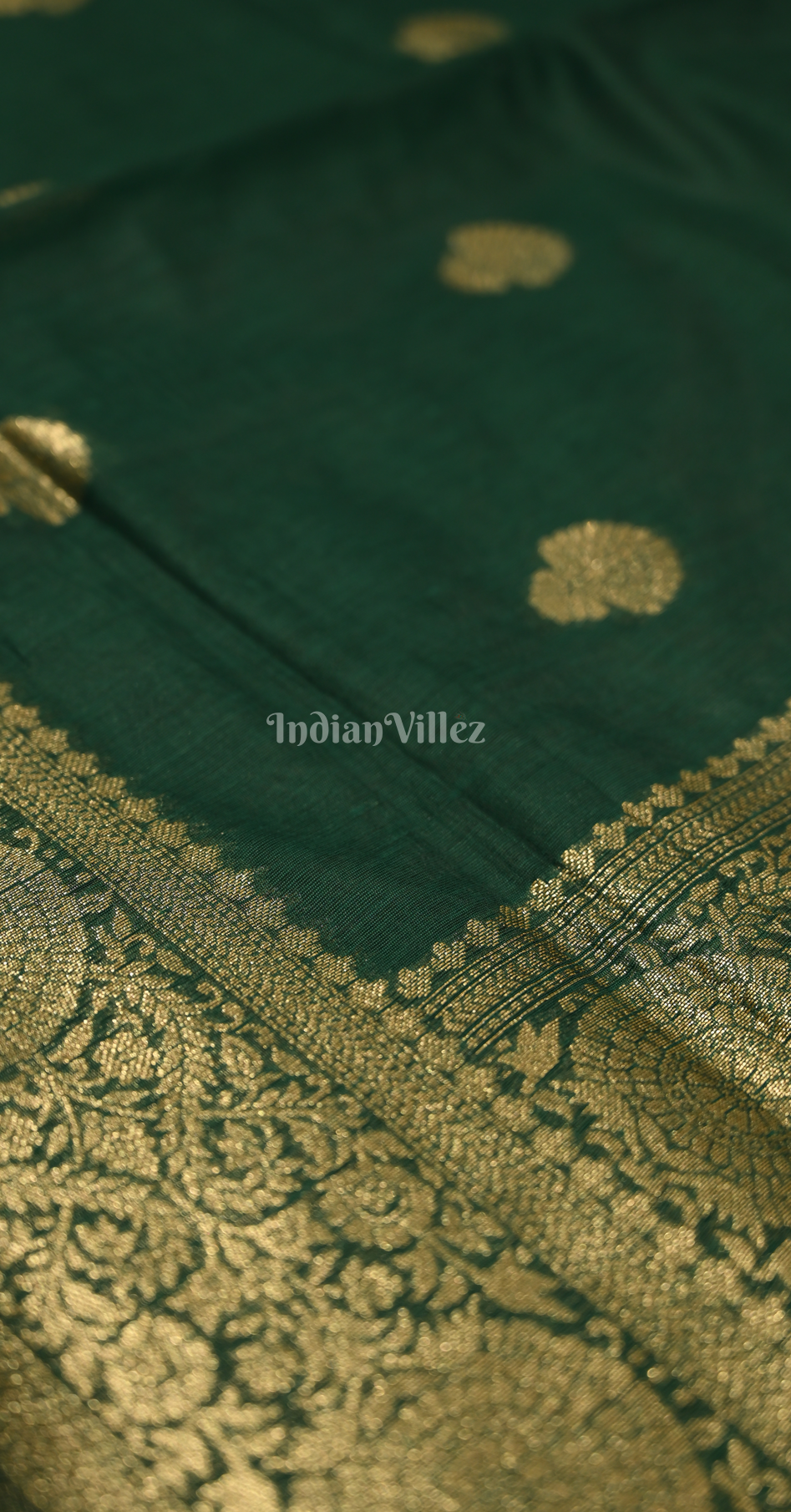 Bottle Green Modal Silk Saree
