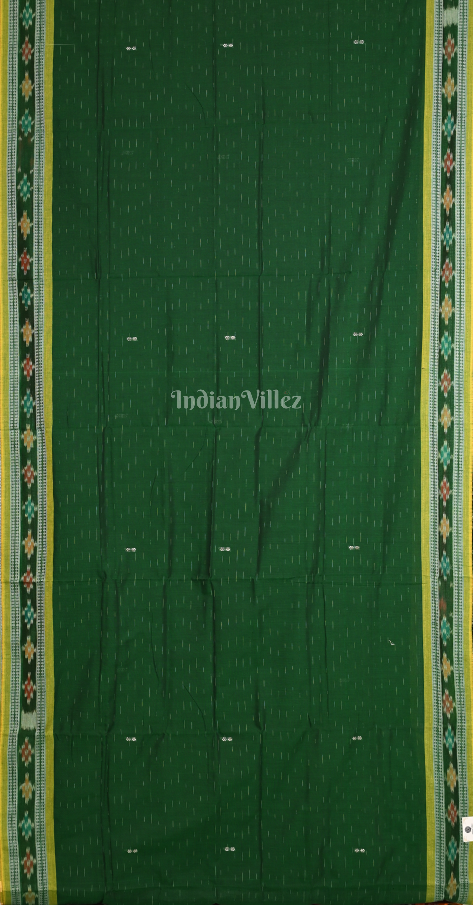 Green Maroon Maniabandha Cotton Saree