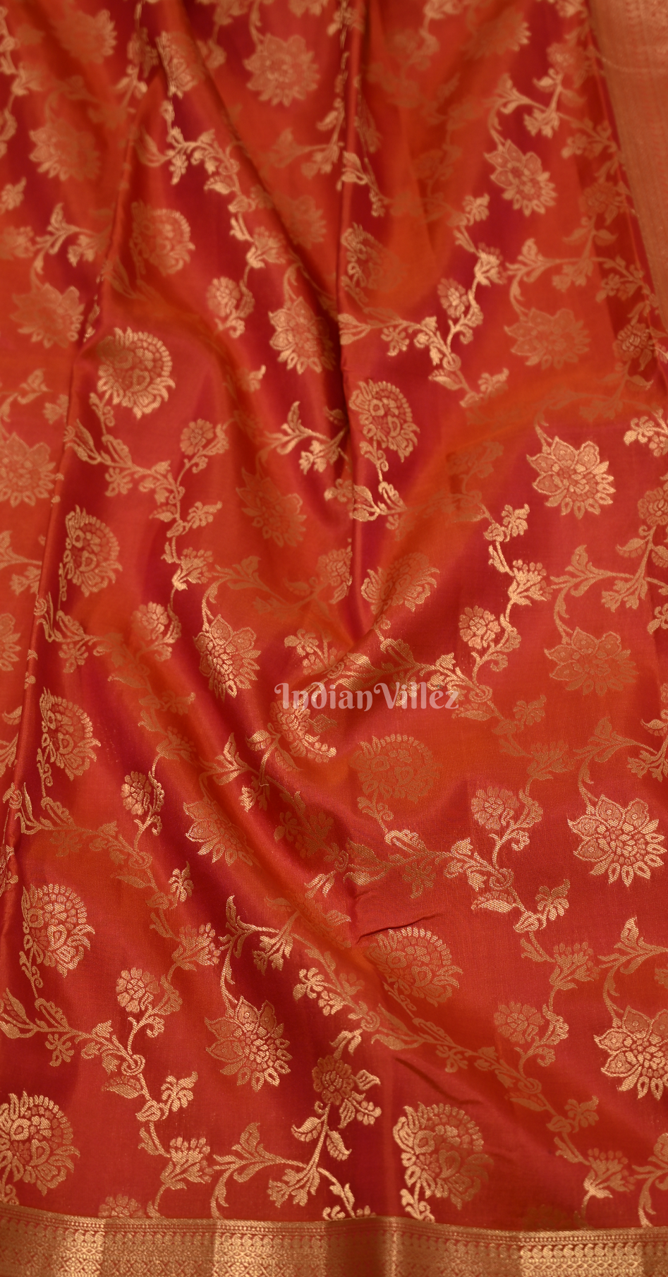 Exclusive Peach Pink Dual Tone Brocade Pure Kanjivaram Silk Saree 