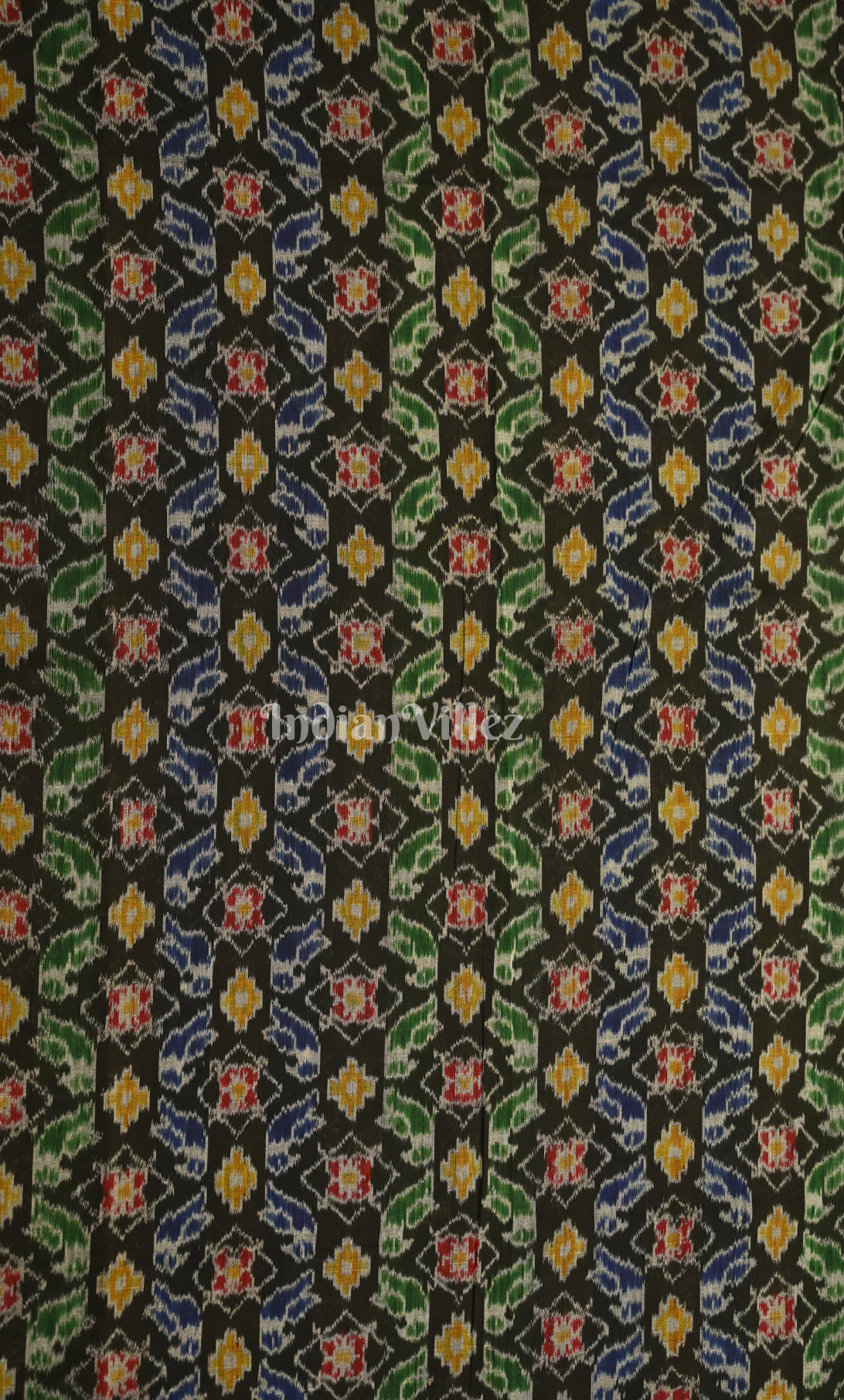 Multi Colour Odisha Ikat Sambalpuri Dress Set & Dupatta