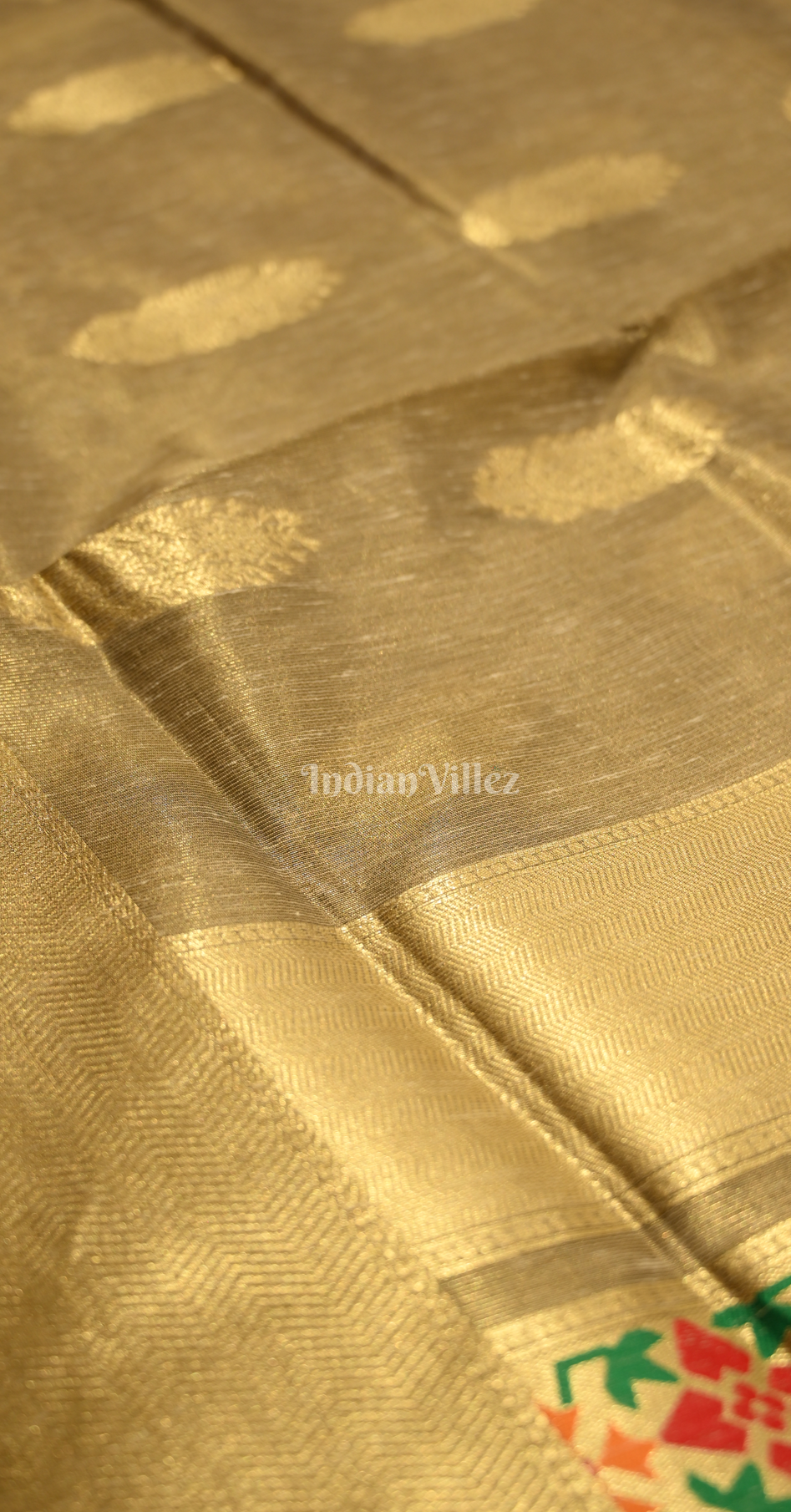 Light Gray Paithani Zari Tissue Silk Saree
