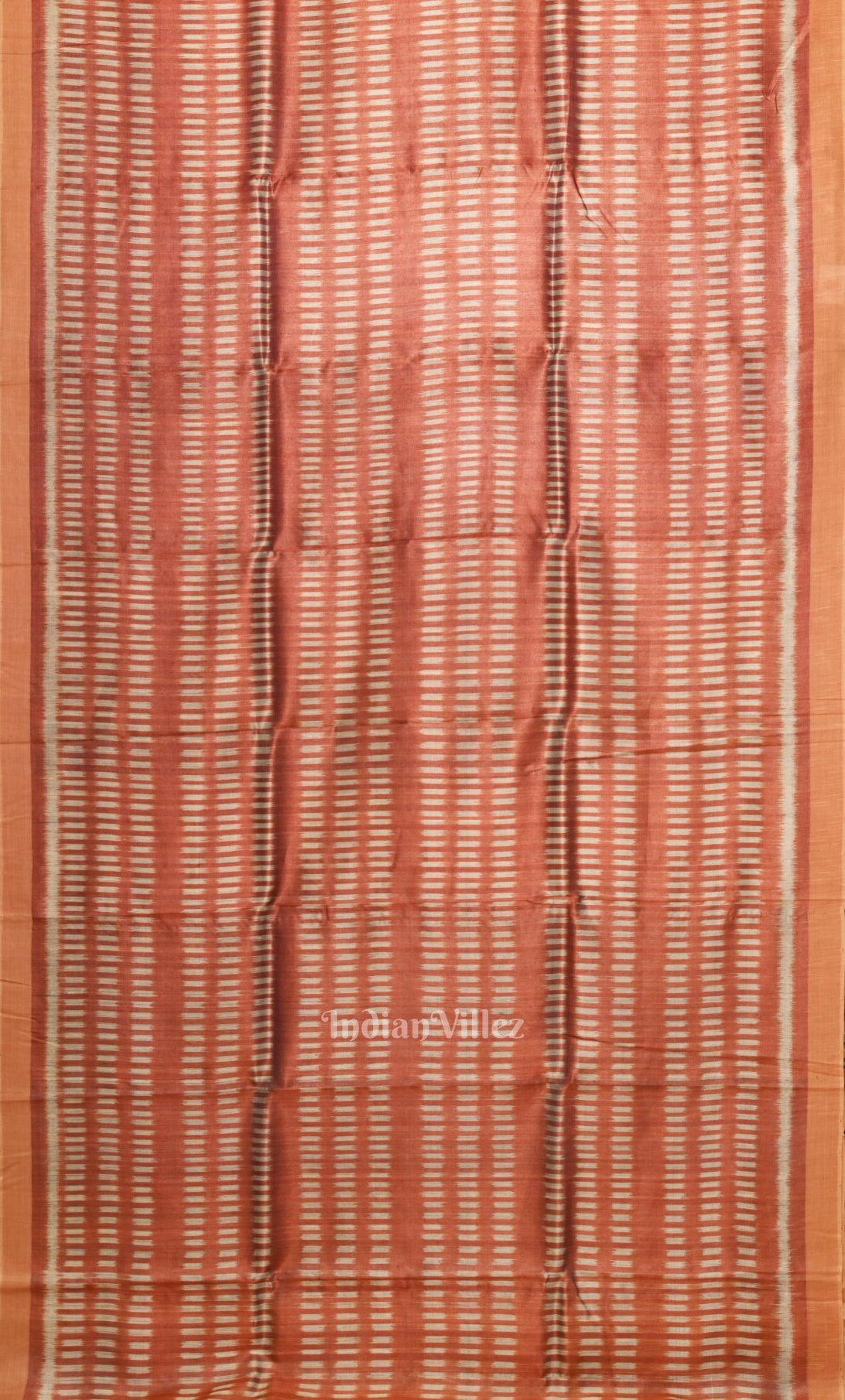 Maroon Beige Gopalpur Tussar Silk Saree 