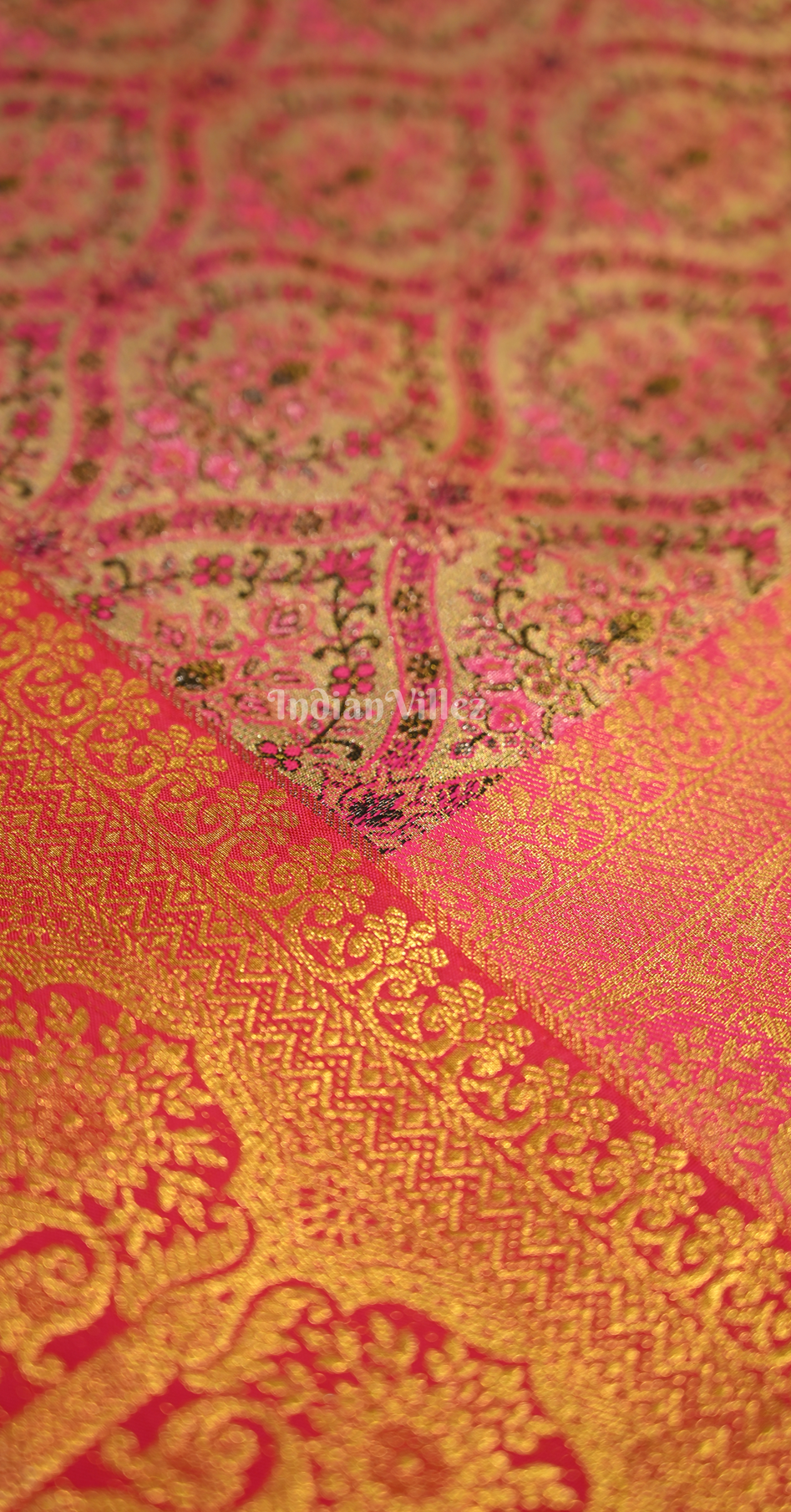 Multicolor Bridal Kanjivaram Silk Saree