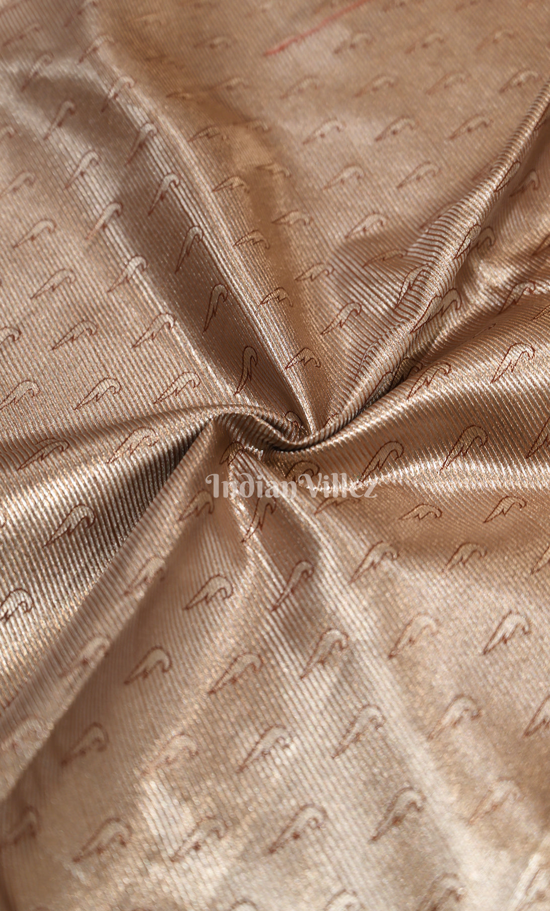 Golden Green Brocade Pure Kanjivaram Tissue Silk Saree 