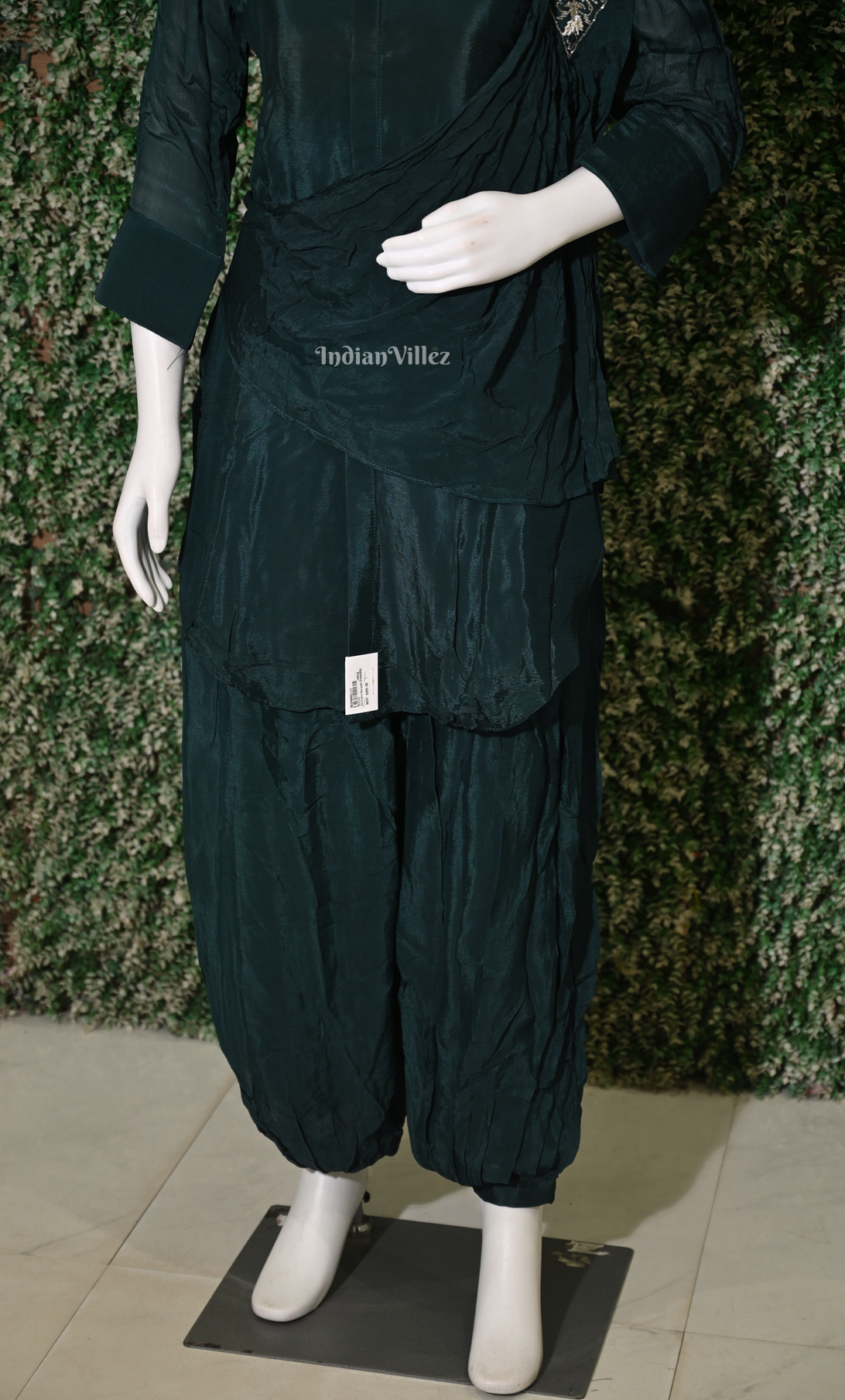 Designer Cyan Green  Kurta & Dhoti Set-(Co-Ords Set)