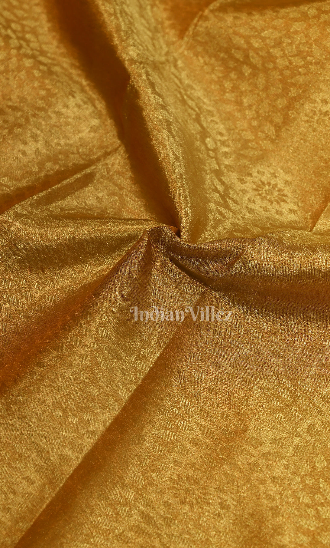 Golden Yellow Pure Brocade Kanjivaram Silk Saree