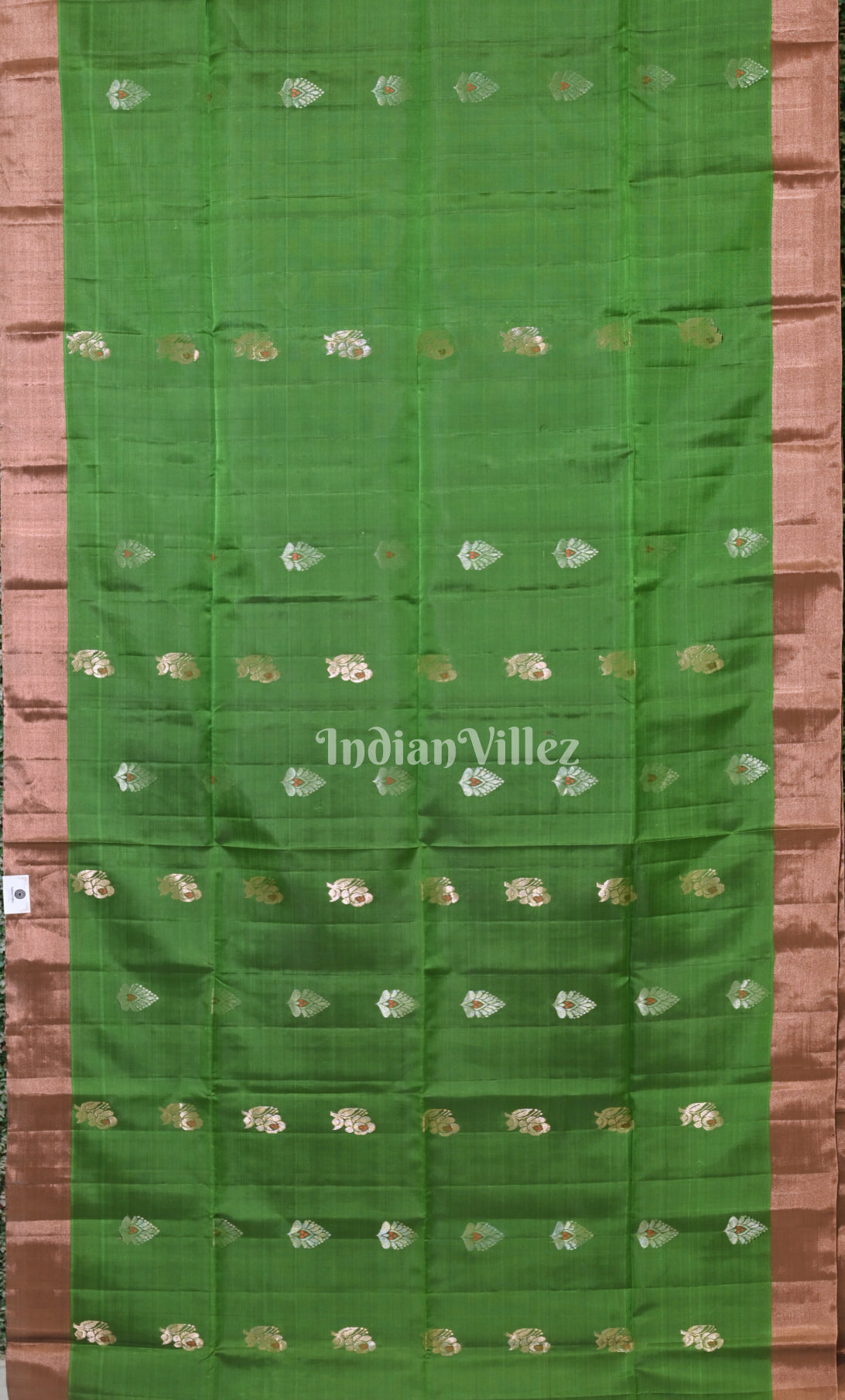 Green Rani Pink Pure Kanjivaram Soft Silk Saree