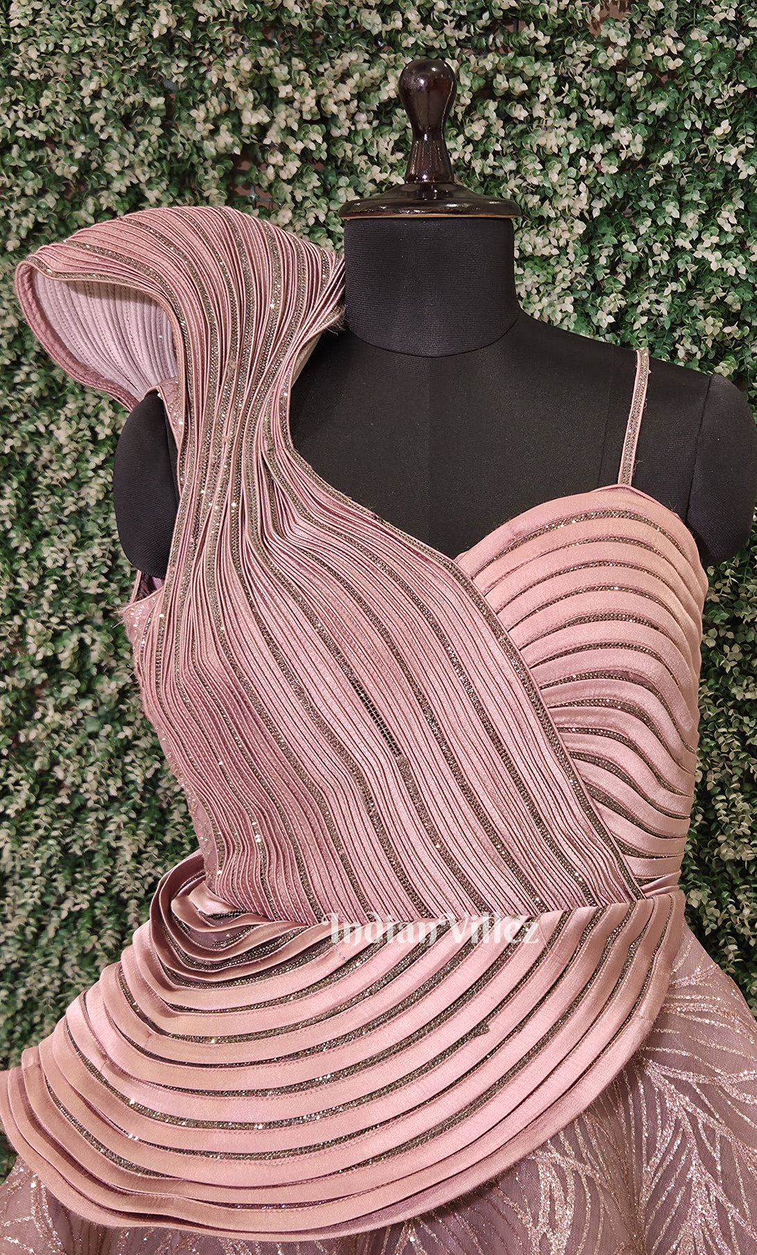 Party Wear Designer Barbie Pink Indowestern Gown 