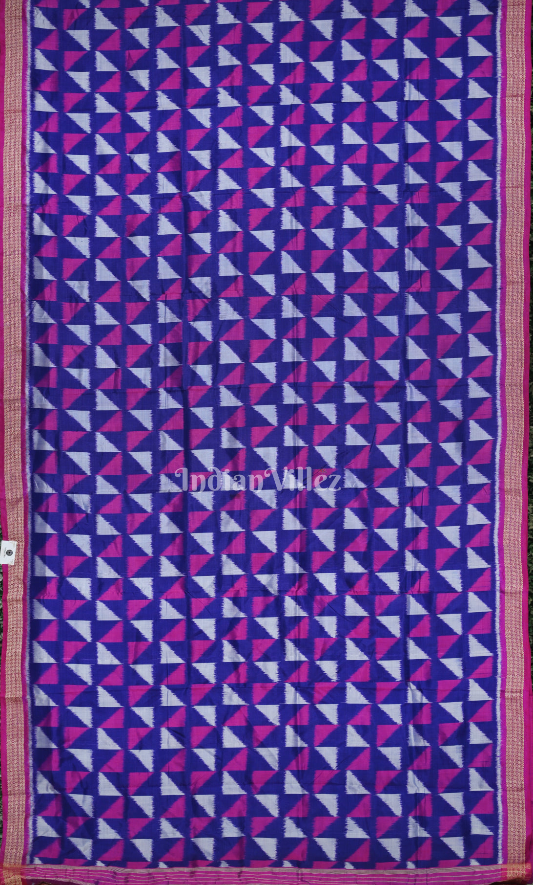 Blue with Multicolour Odisha Ikat Khandua Silk Saree