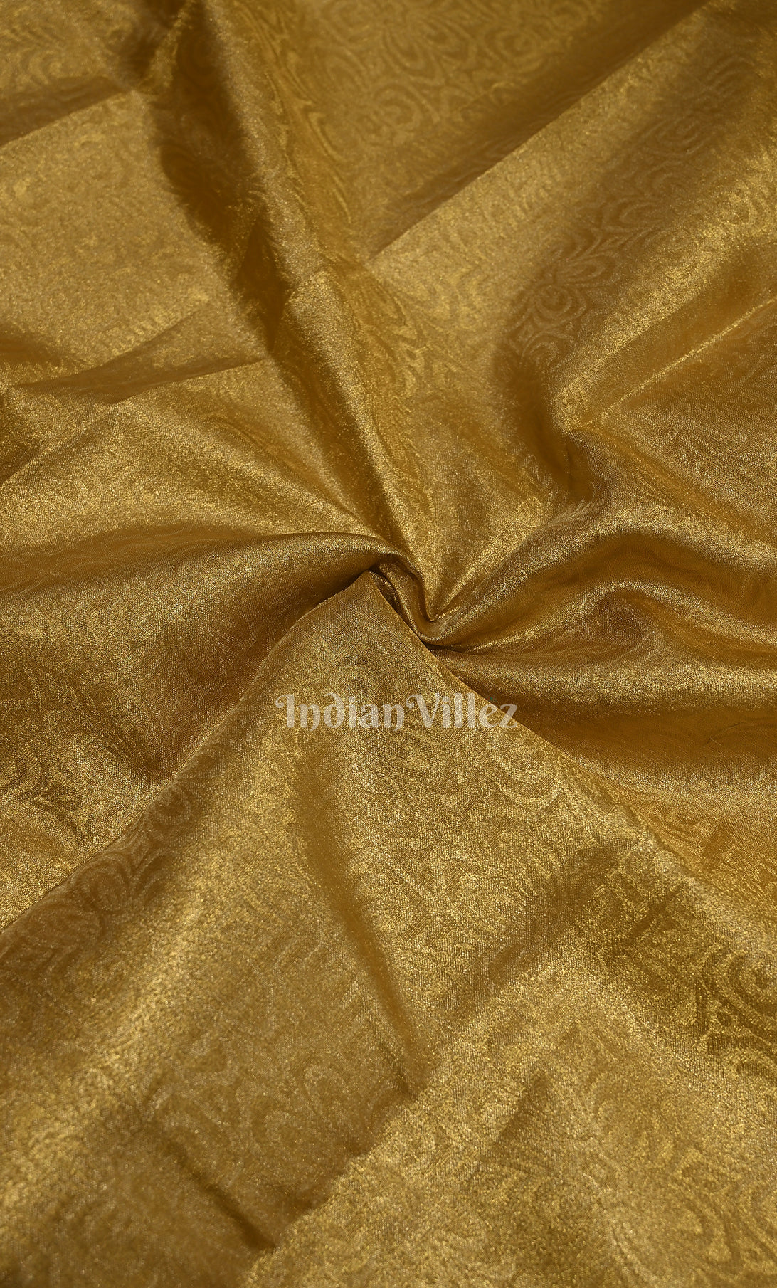 Golden  Brocade Pure Kanjivaram Tissue Silk Saree 