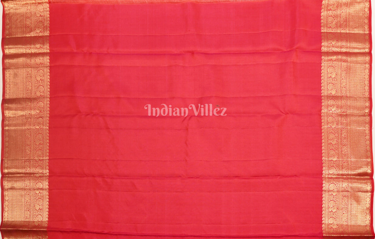 Luxurious Red Brocade Pure Kanjivaram Silk Saree