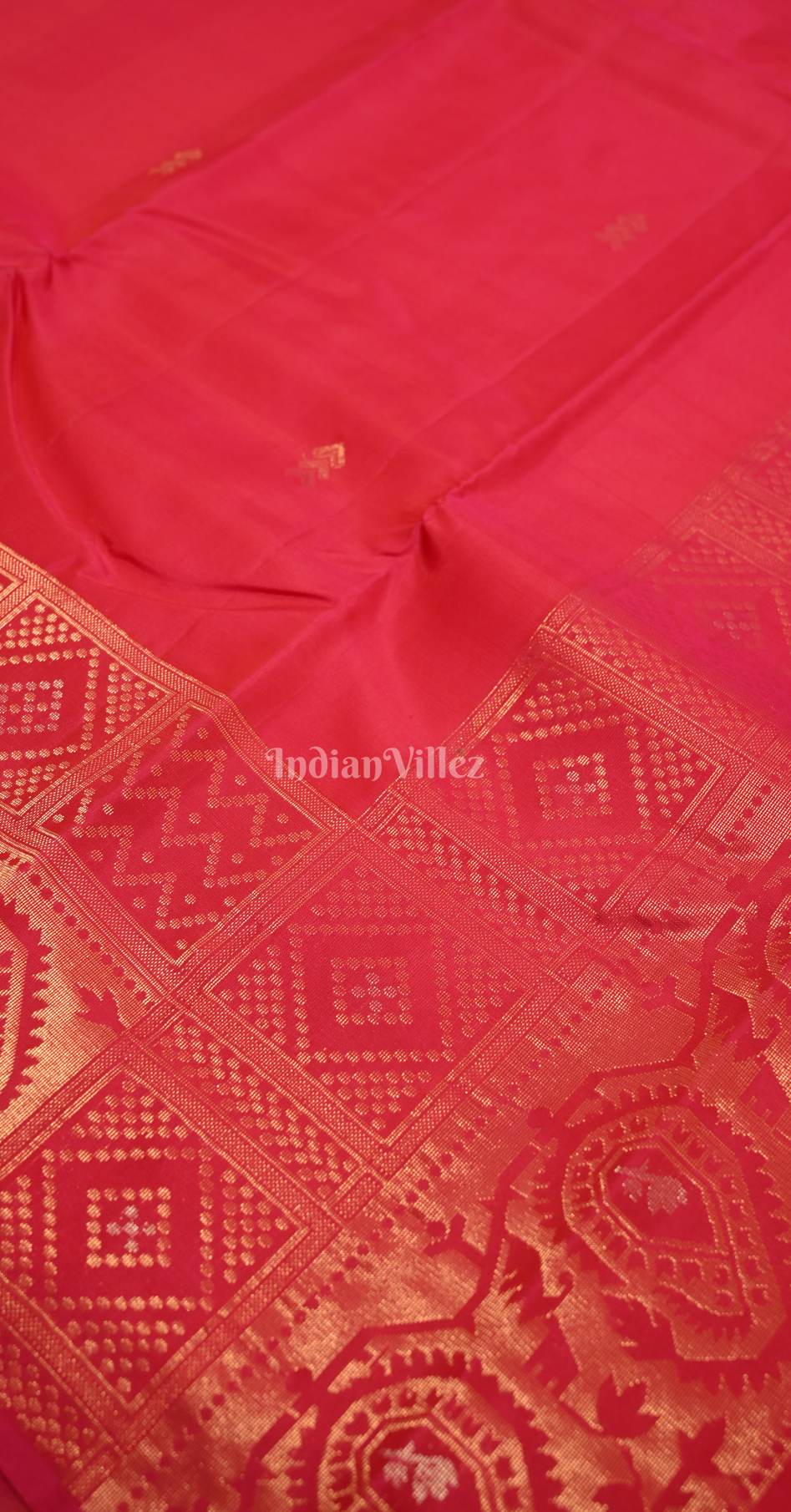Exclusive Rani Pink Pure Brocade Kanjivaram Silk Saree
