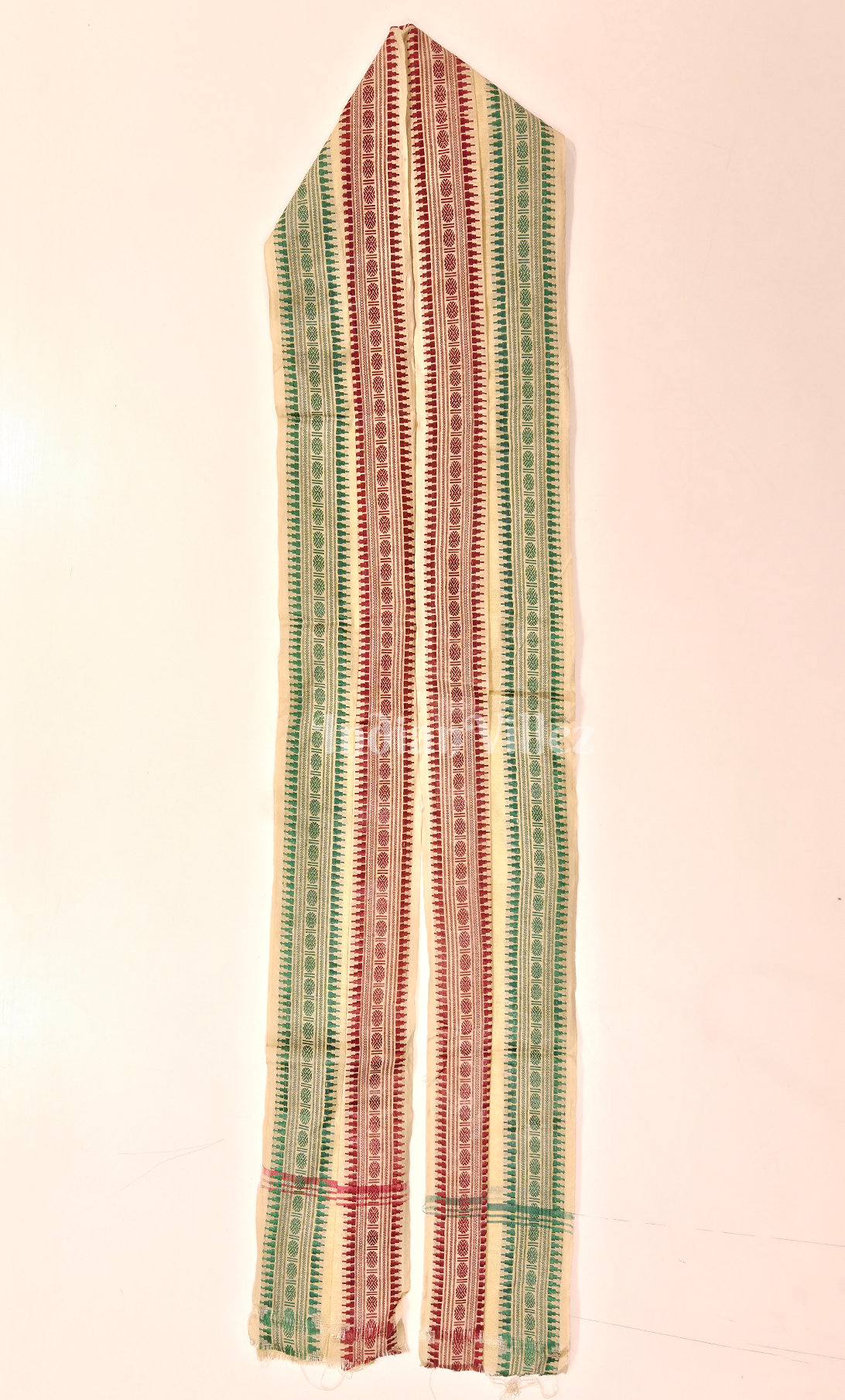 Premium Off White Handwoven Cotton Uttariya for Men 
