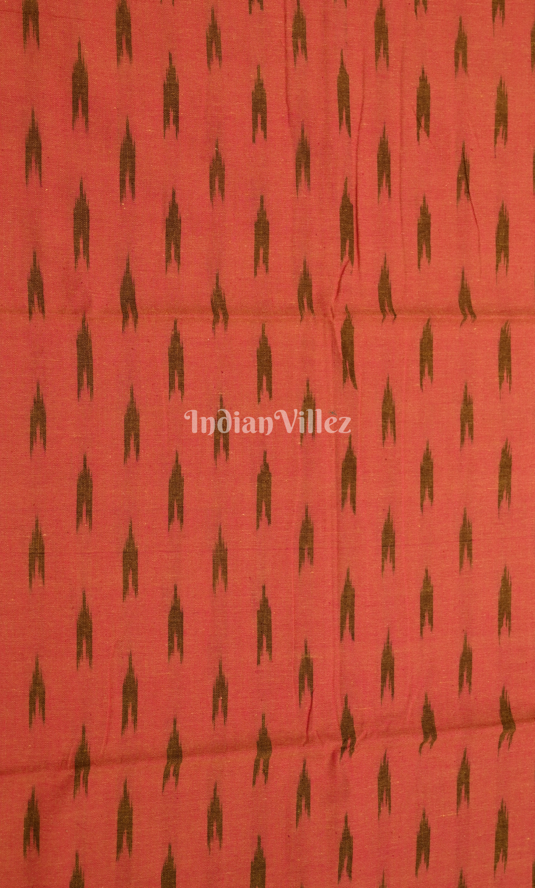 Pink Pochampally Ikat Cotton Unstitched Suit Sets