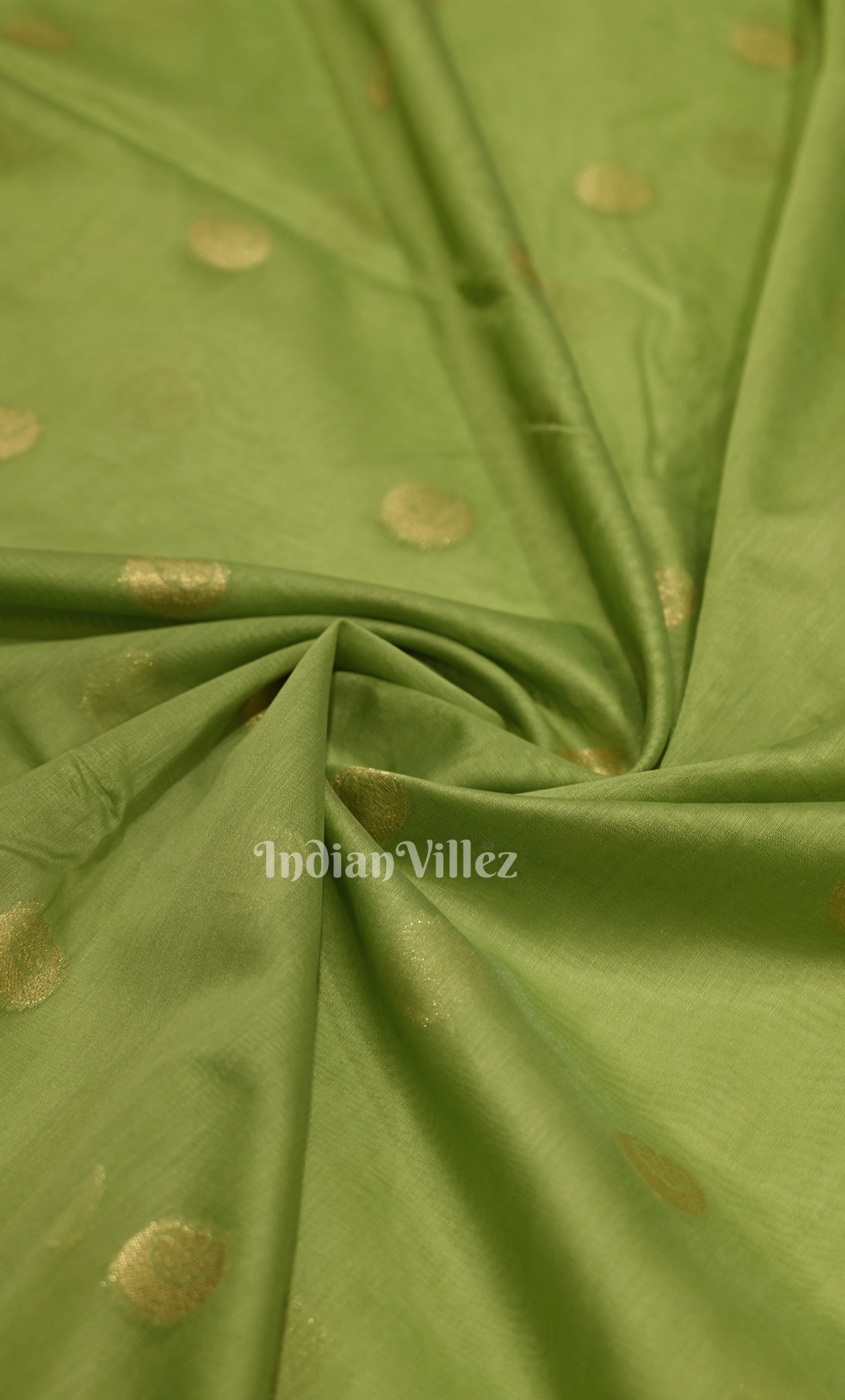 Parrot Green Black Pure Monga Muslin Banarasi Silk Saree