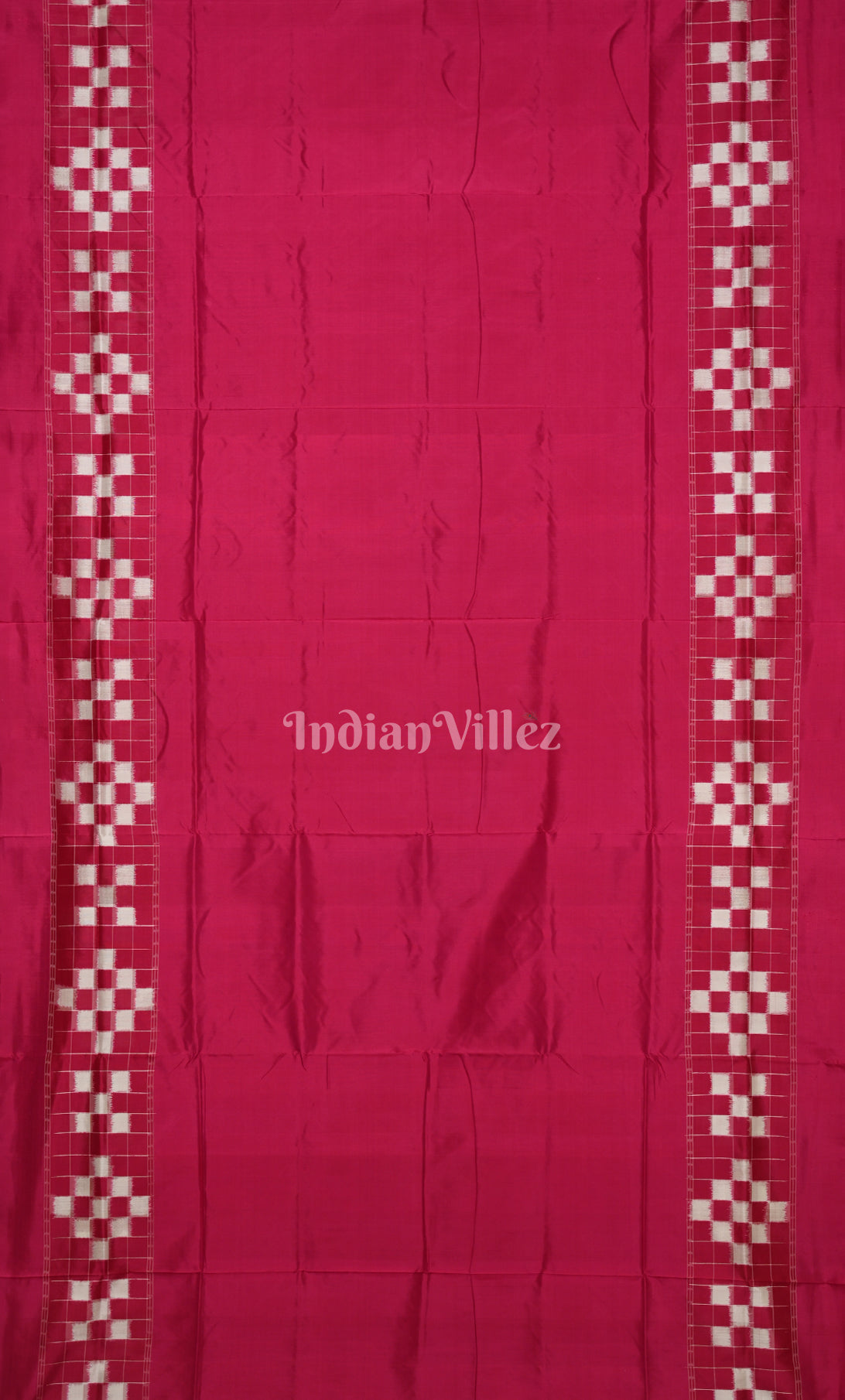 Red Pasapali Double Border Contemporary Designer Silk Saree 