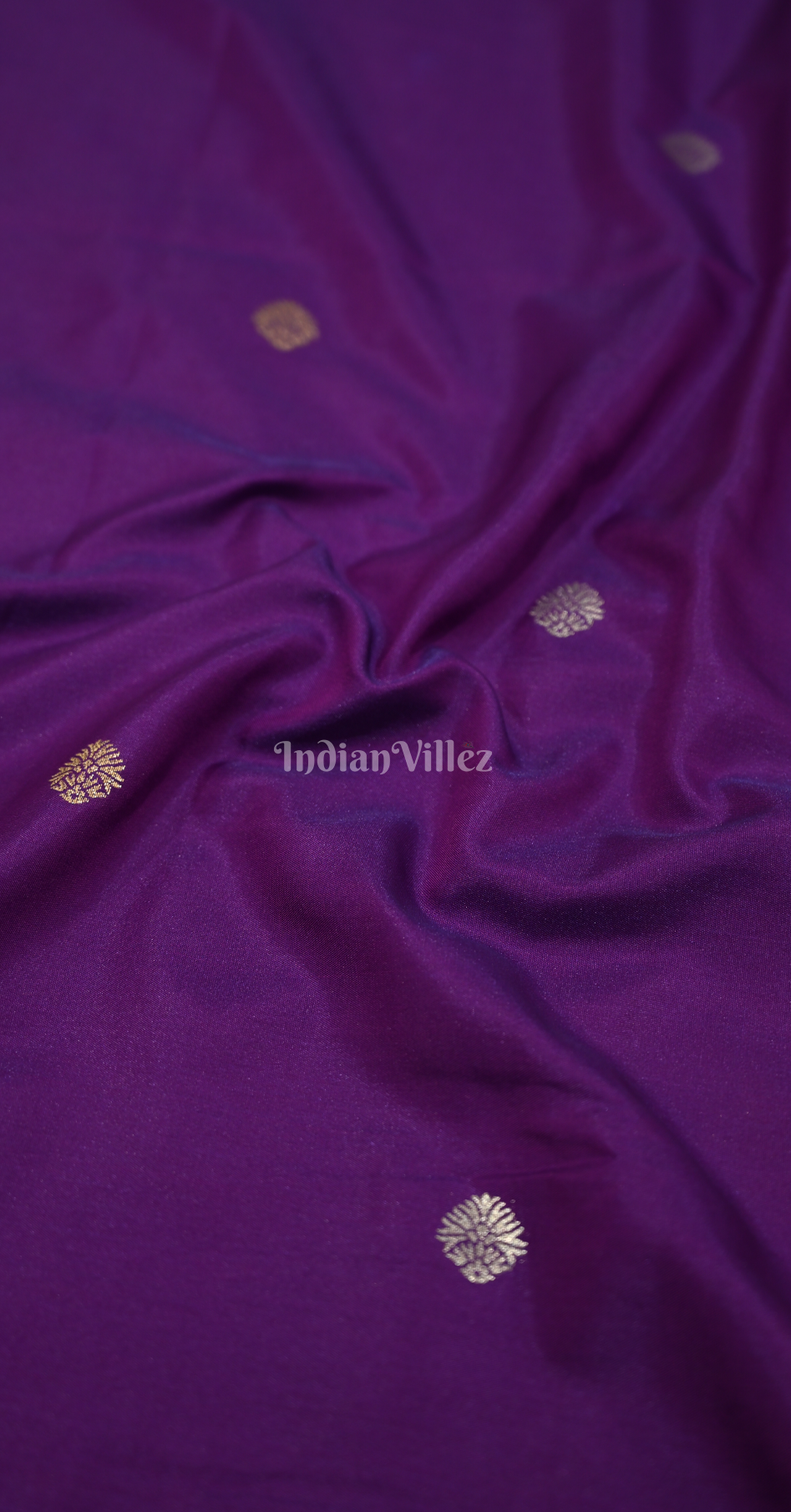 Purple Magenta Soft Silk Floral Butta Saree 