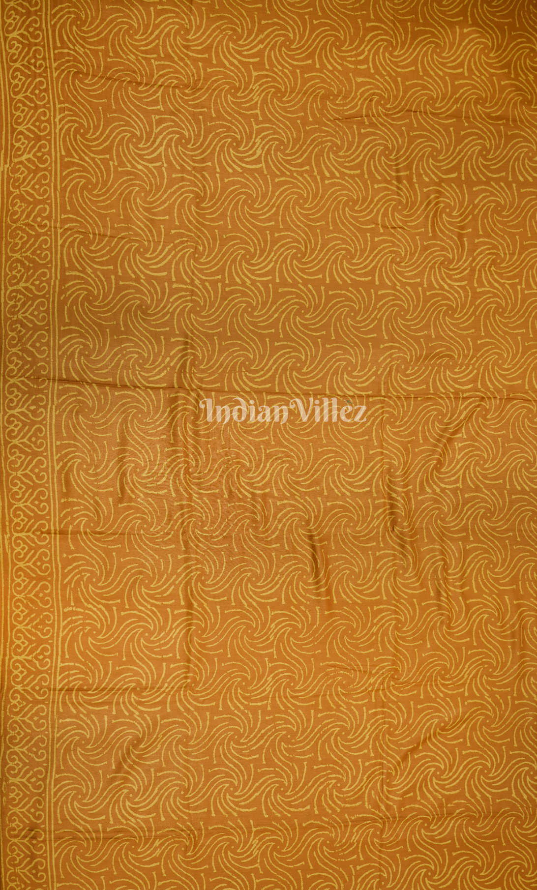 Rust Orange Block Printed Cotton Suit Sets