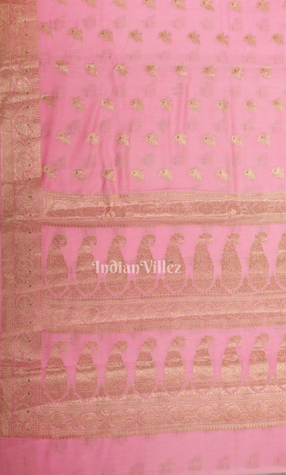Pink Chiniya Silk Banarasi Saree 