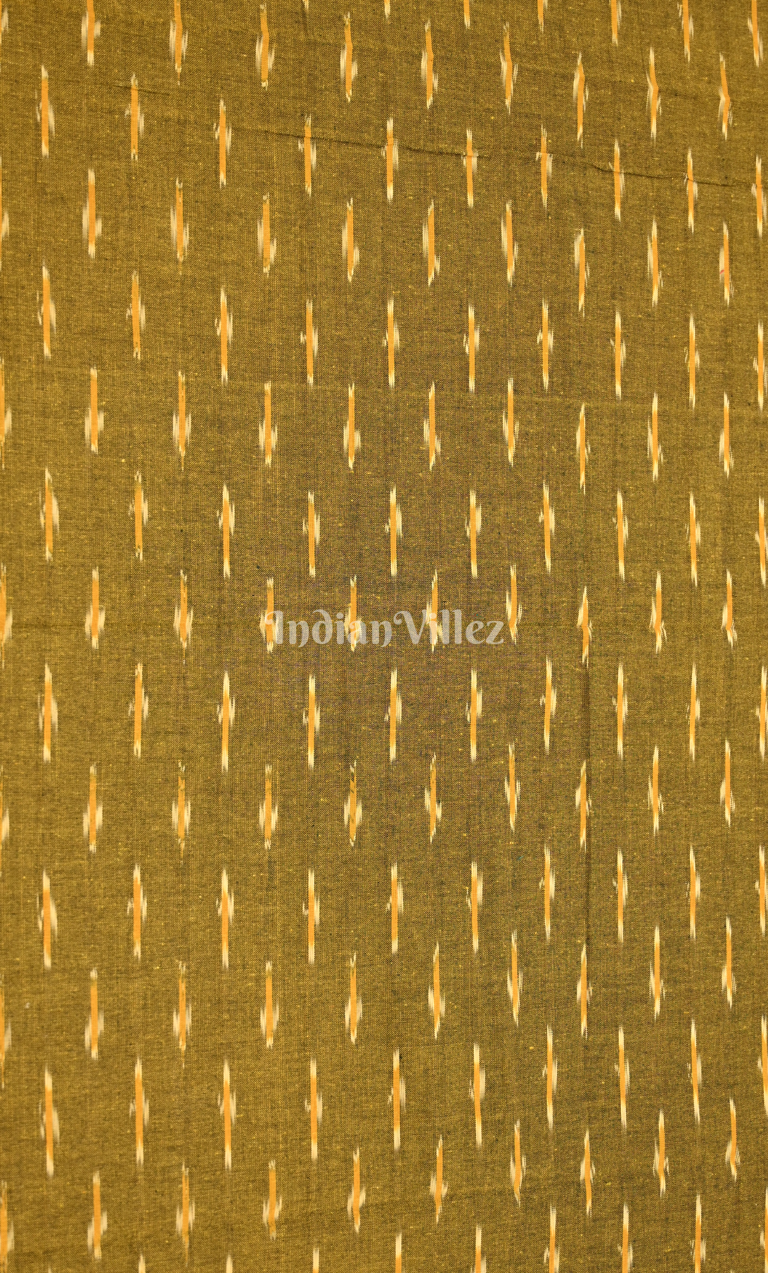 Mehendi Green Maroon Pochampally Ikat Cotton Unstitched Suit Sets