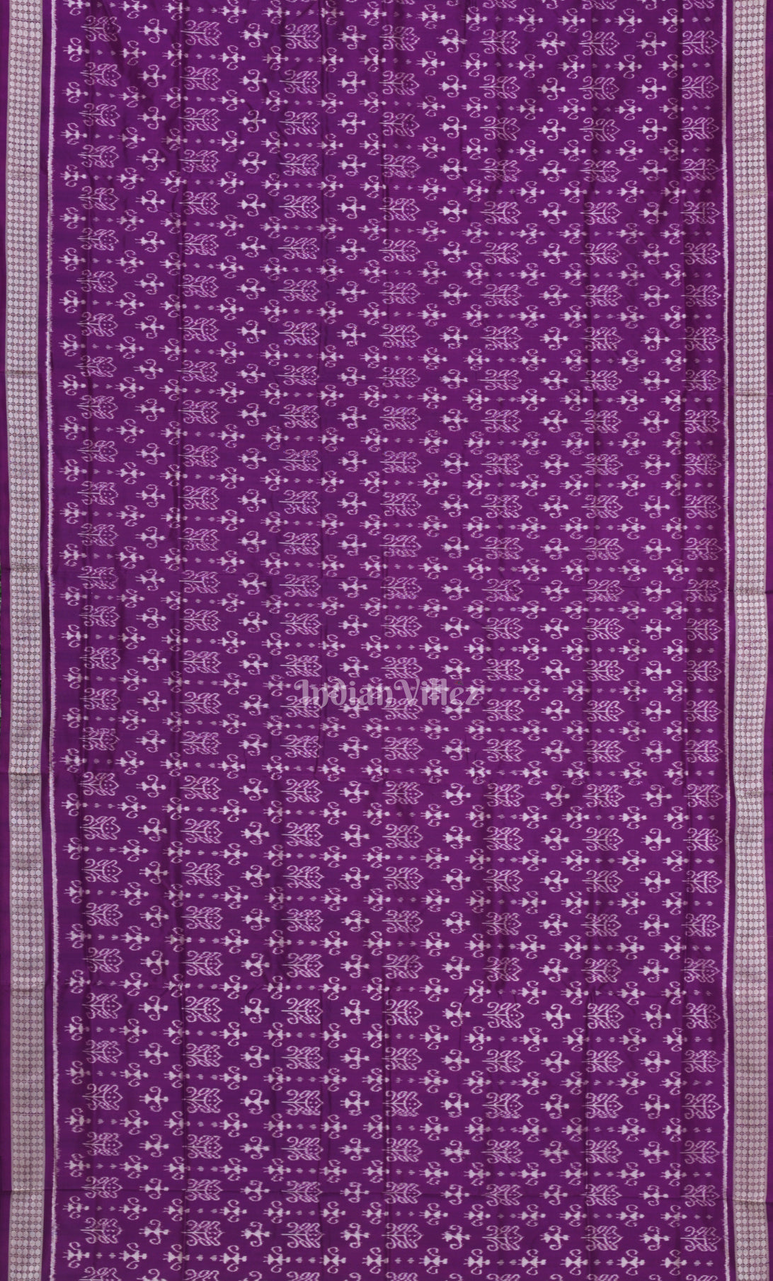 Purple Tribal Theme Odisha Ikat Sambalpuri Silk Saree