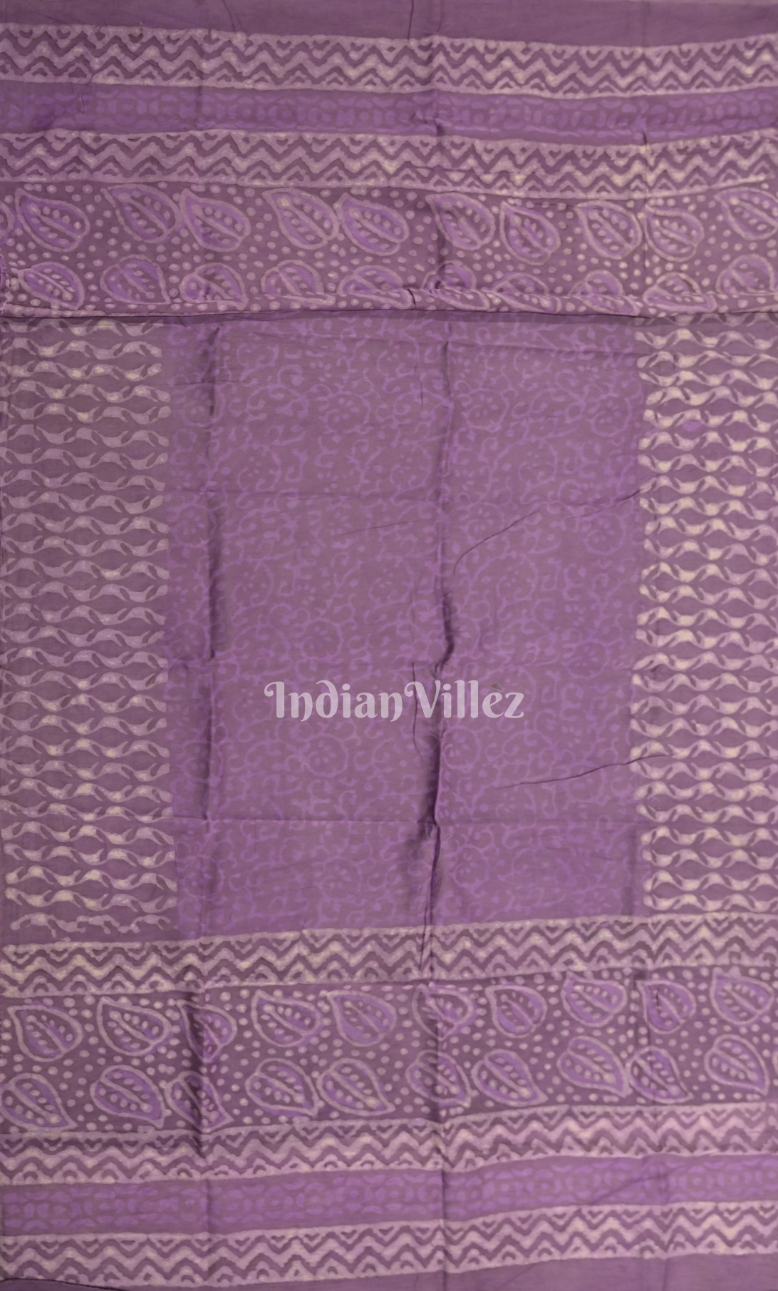 Purple Dabu Block Printed Chanderi Silk Suit Sets 
