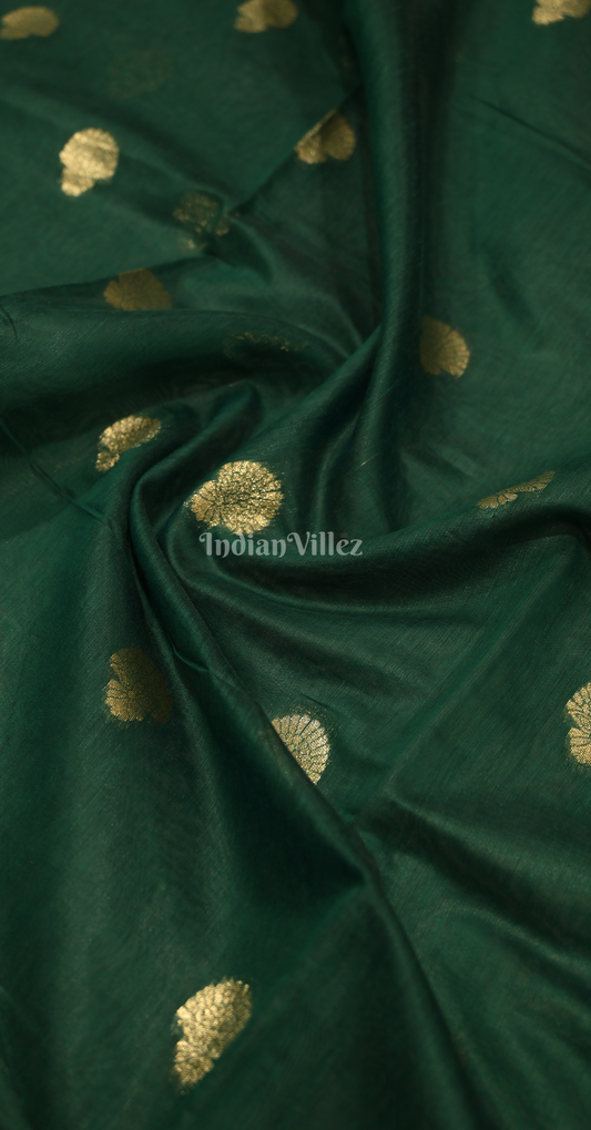 Bottle Green Modal Silk Saree