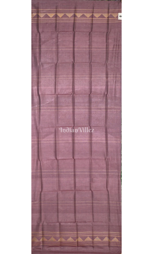 Purple Dual Tone Pure Gopalpur Tussar Silk Stole