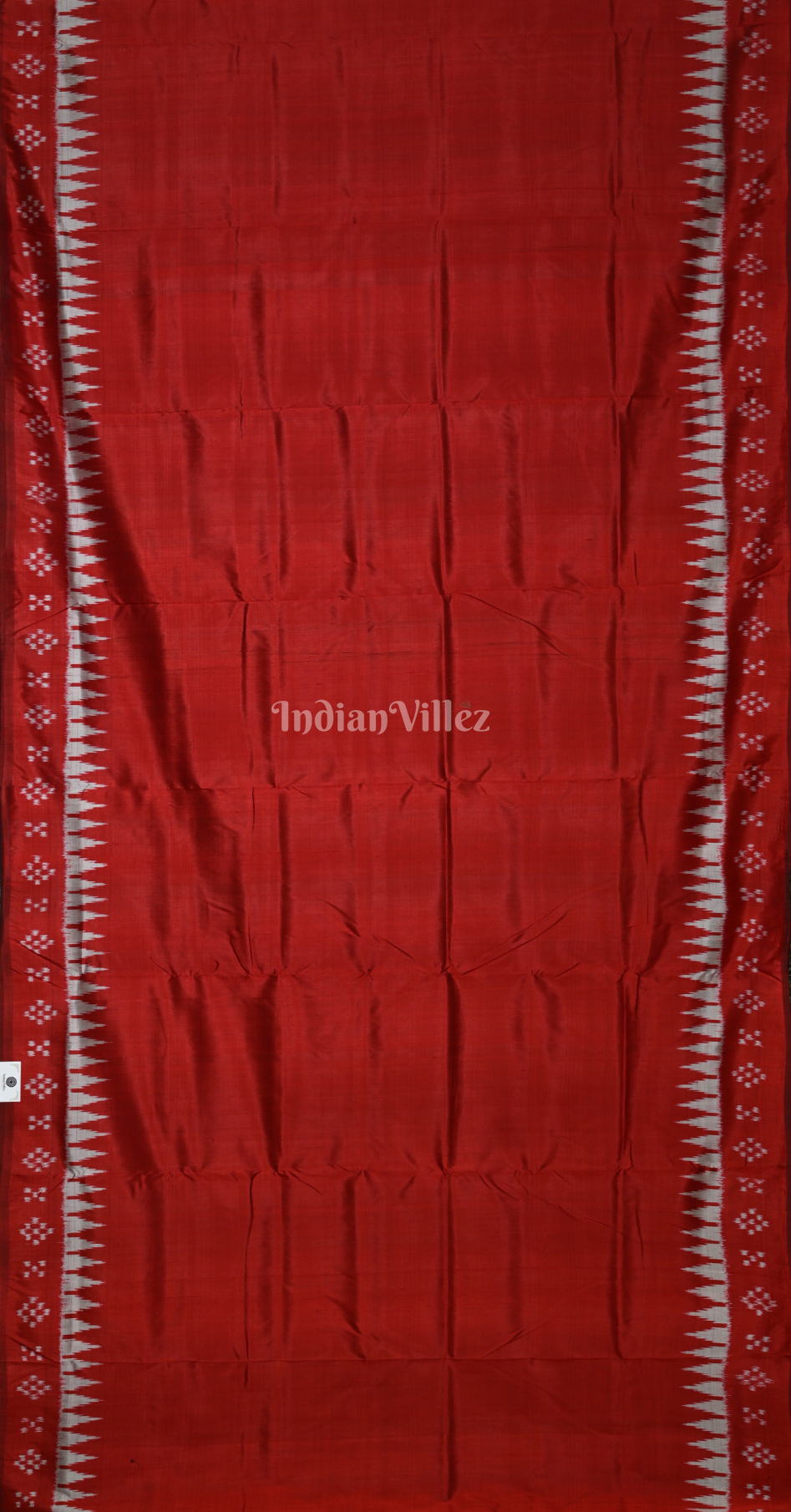 Maroon Double Pasapali Border Odisha Ikat Contemporary Designer Silk Saree