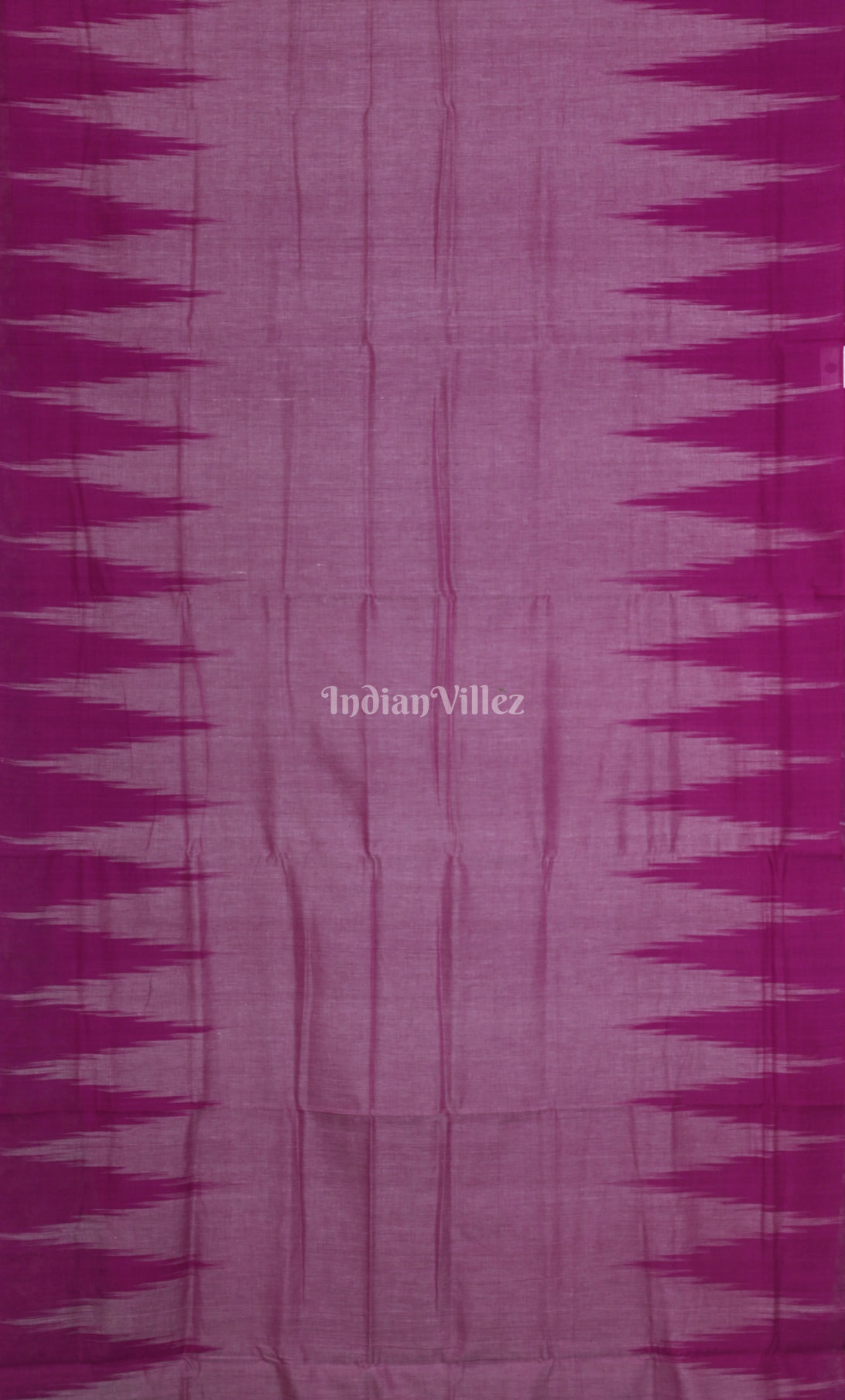 Lavendar Magenta Kargil Kumbha Maniabandha Cotton Saree