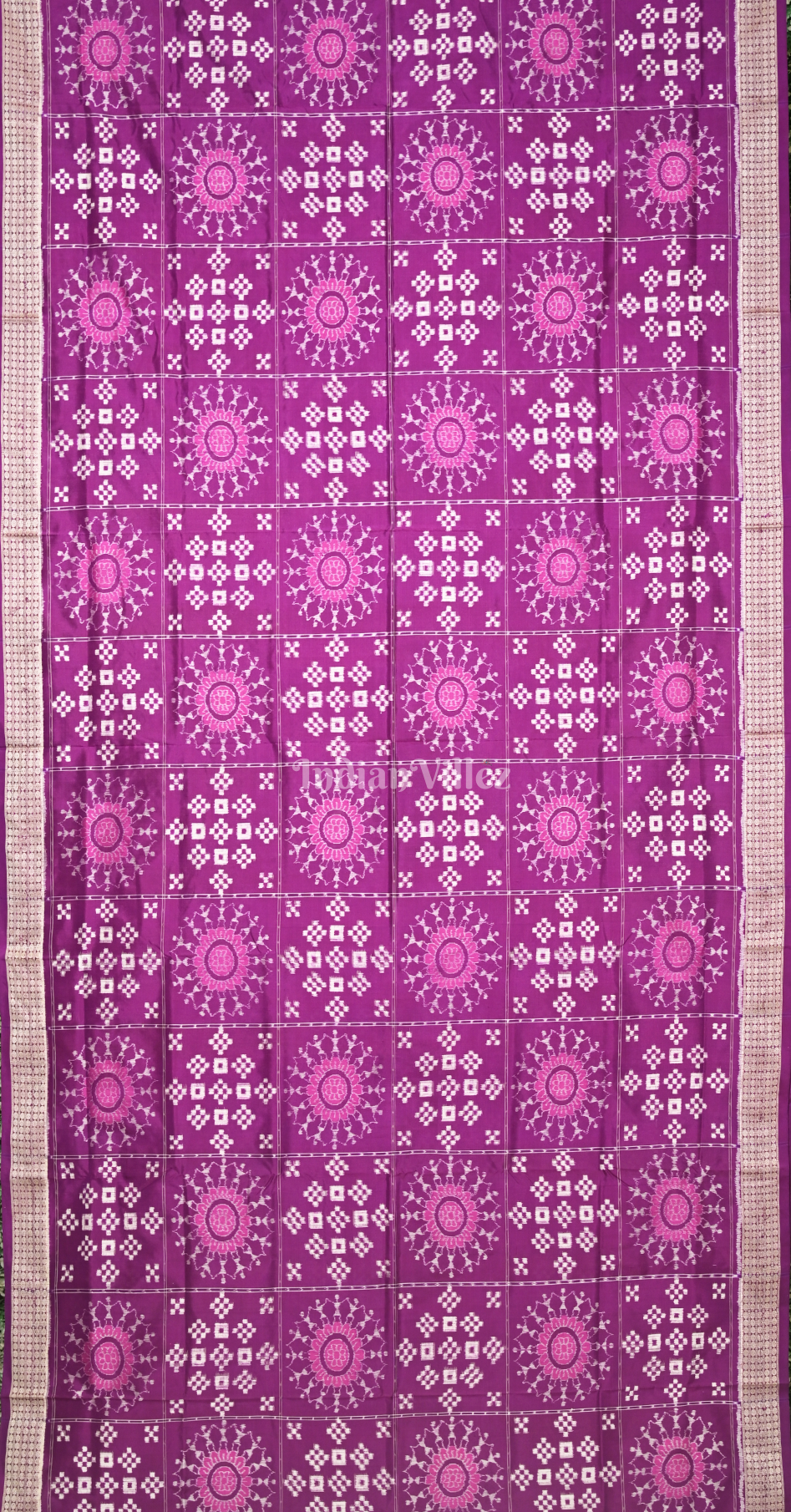 Purple Tribal Pasapali Odisha Ikat Sambalpuri Silk Saree
