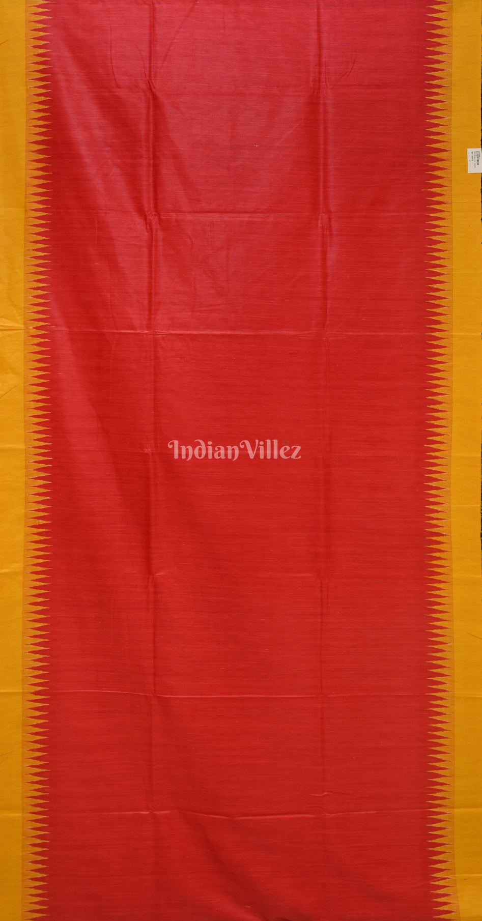 Red Mustard Yellow Gopalpur Tussar Silk Saree