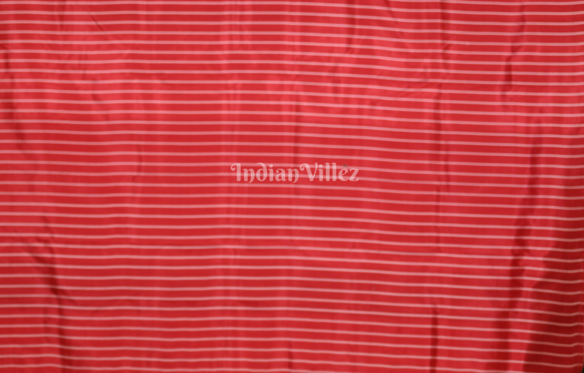 Light Yellow Red Butterfly Design Contemporary Silk Saree 