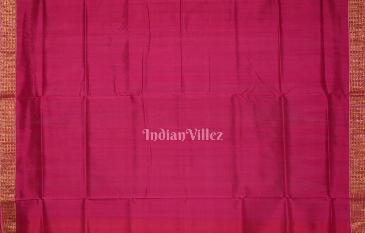 White Red Buti Odisha Ikat Bomkai Half Tissue Silk Saree