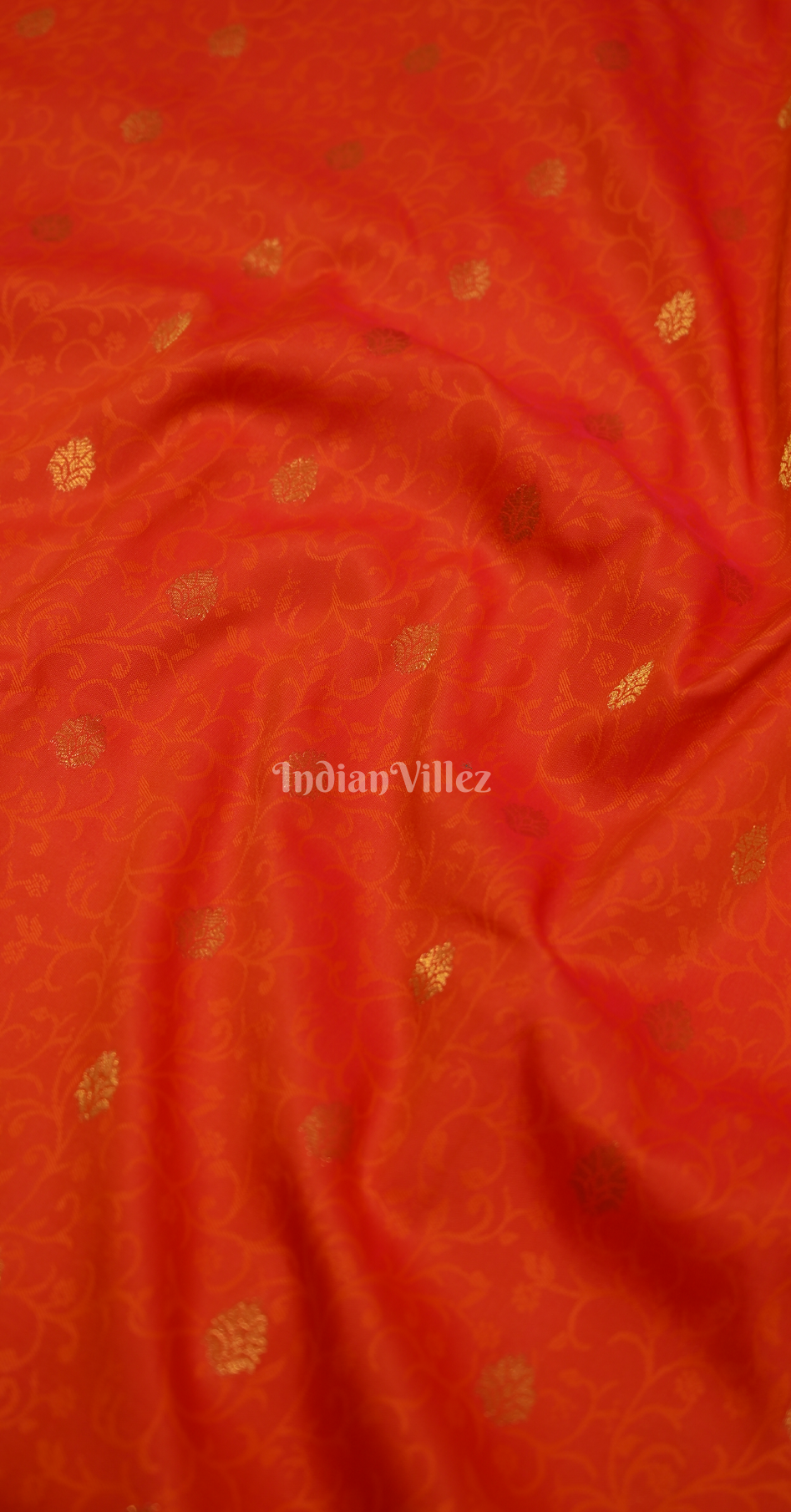 Orange Weaving Silk Saree With Heavy Blouse