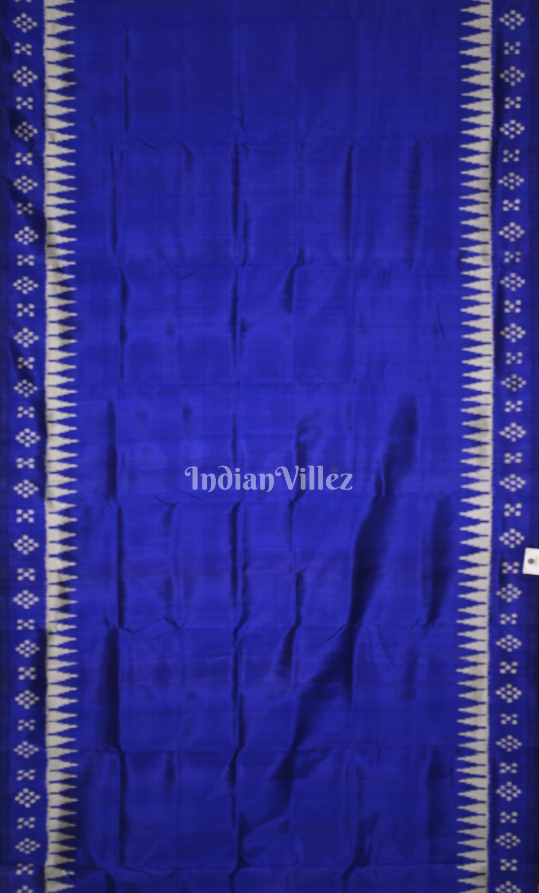 Royal Blue Contemporary Designer Silk Saree with Pasapali Anchal-