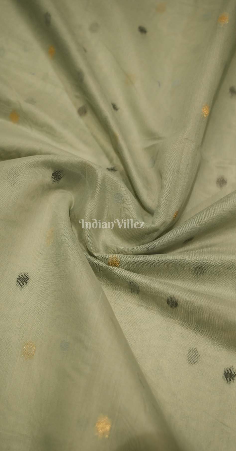 Grey Spun Weaving Silk Saree