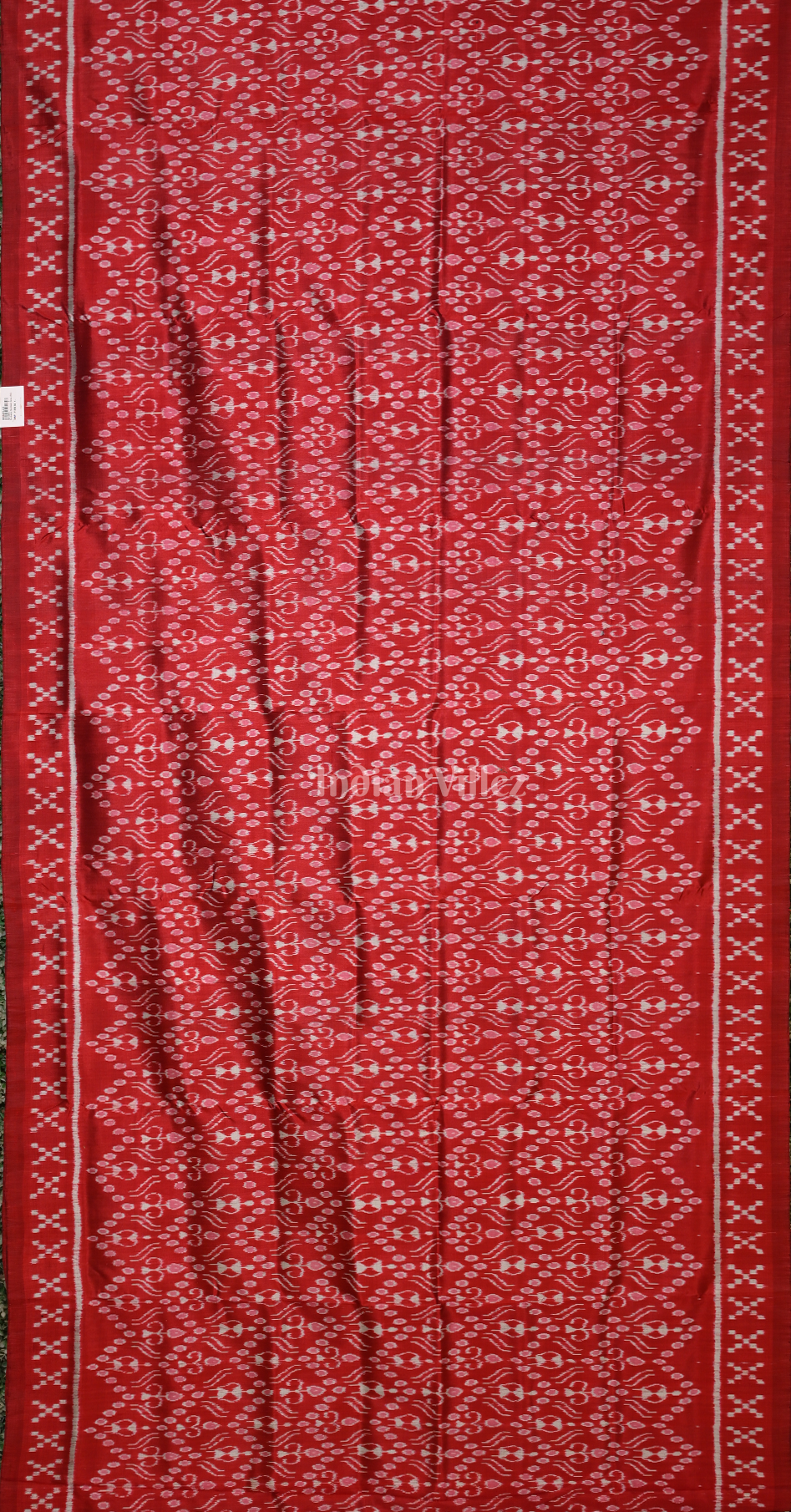 Maroon Tribal Theme Contemporary Designer Silk Saree with Pasapali Border
