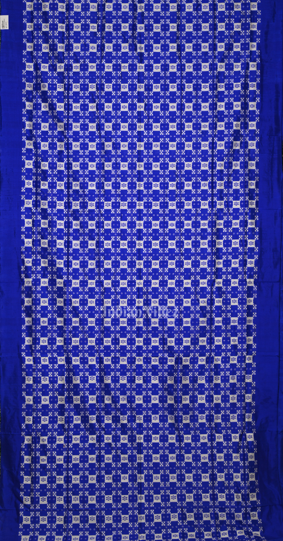 Blue Body Mini Pasapali Odisha Ikat Contemporary Designer Silk Saree