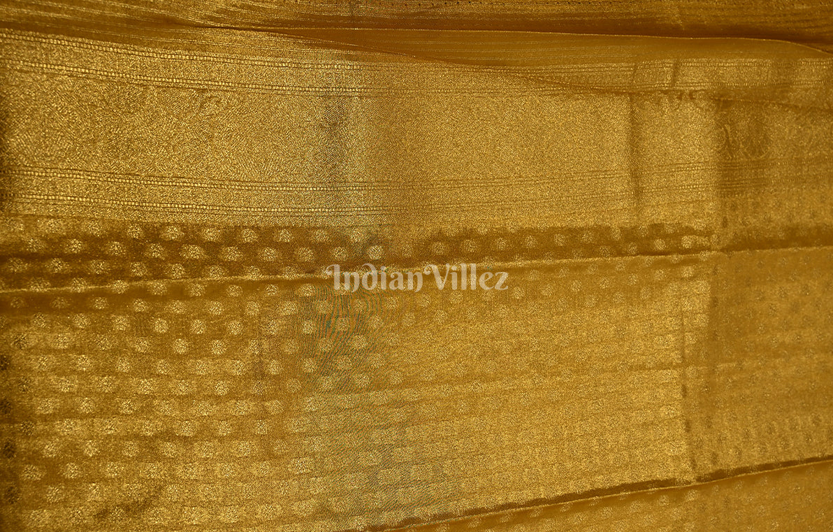 Yellow Digital Print Kanjivaram Silk Saree
