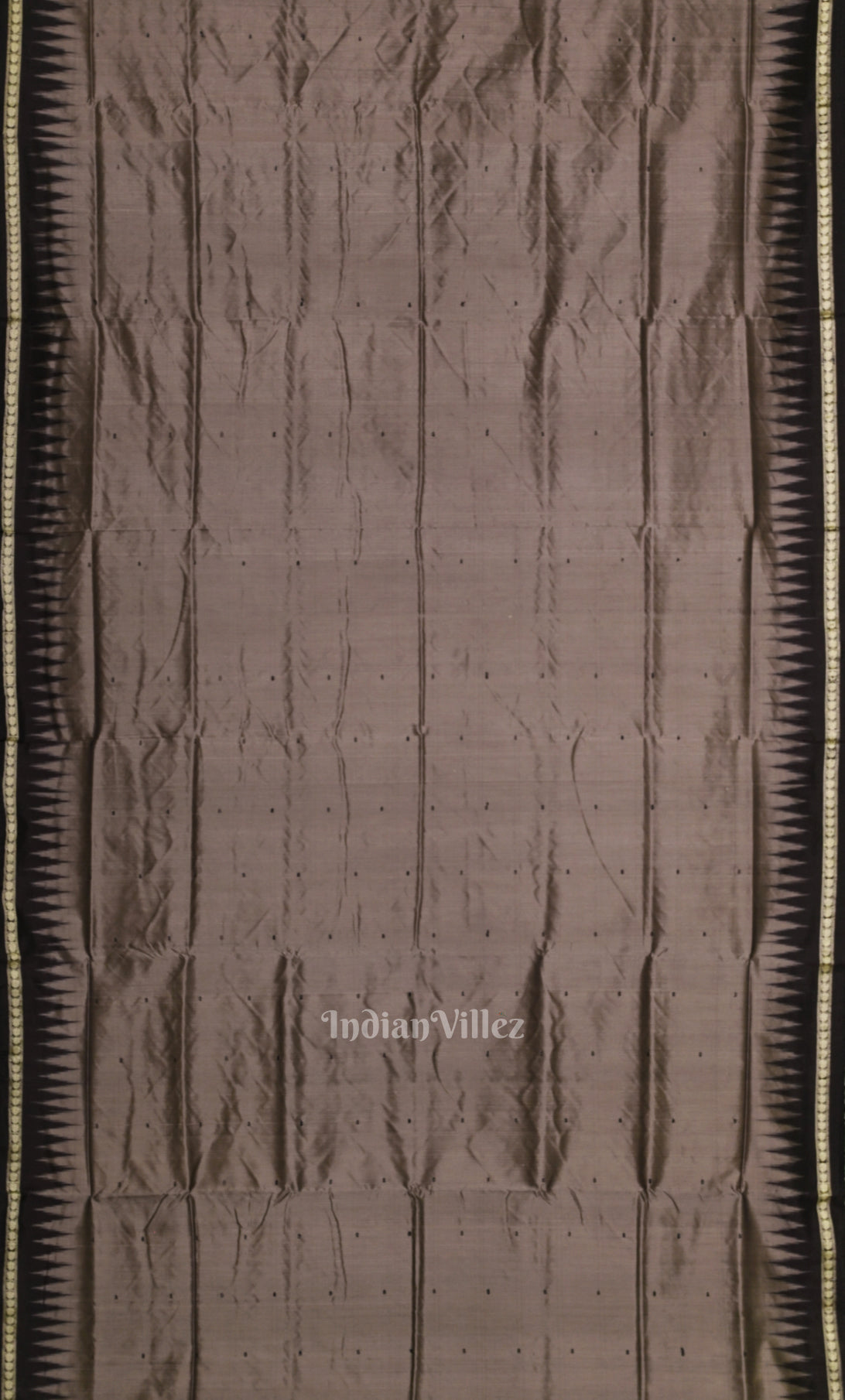 Black Golden Butta Design Bomkai Sambalpuri Silk Saree