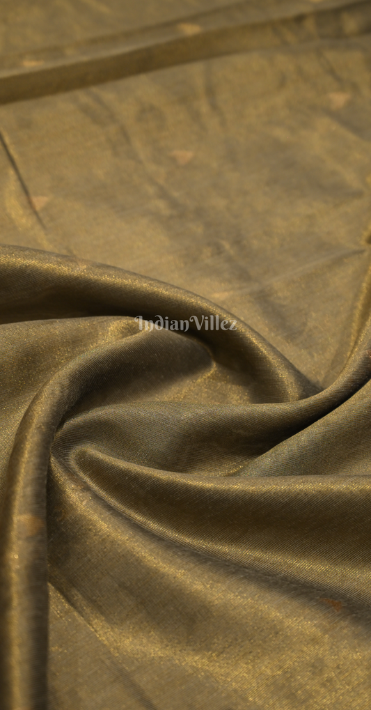 Black Zari Tissue Weaving Saree