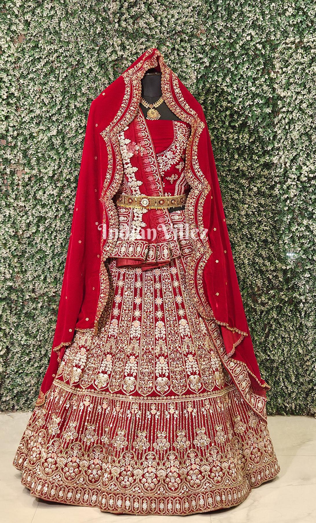 Exclusive Designer Red Lehenga Choli With Dupatta