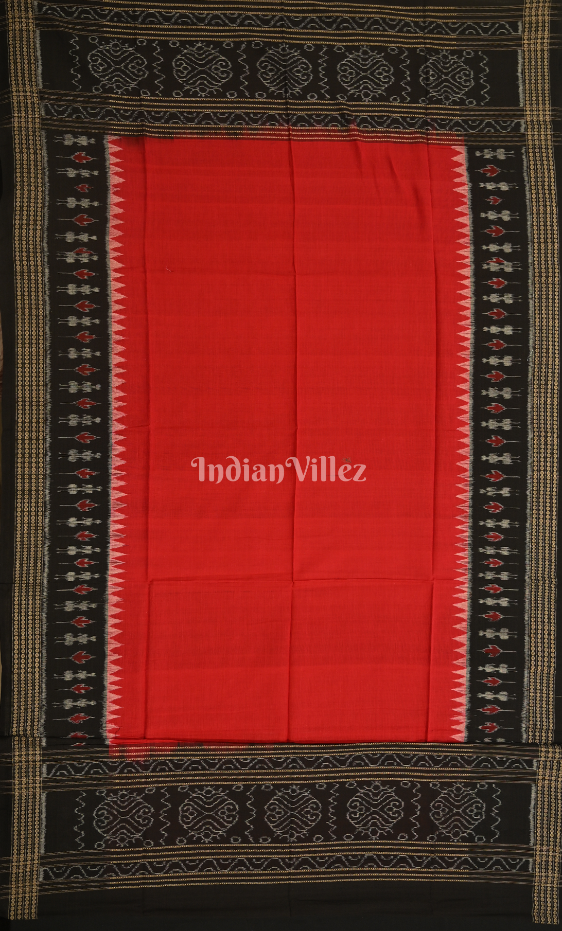  Yellow Grey Antique Rugs Odisha Ikat Sambalpuri Dress Set & Dupatta