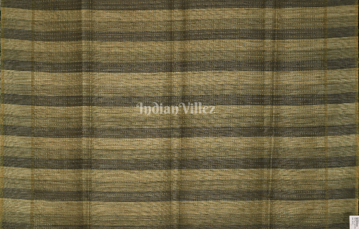 Sandal Green Bird Motif Tussar Silk Saree 